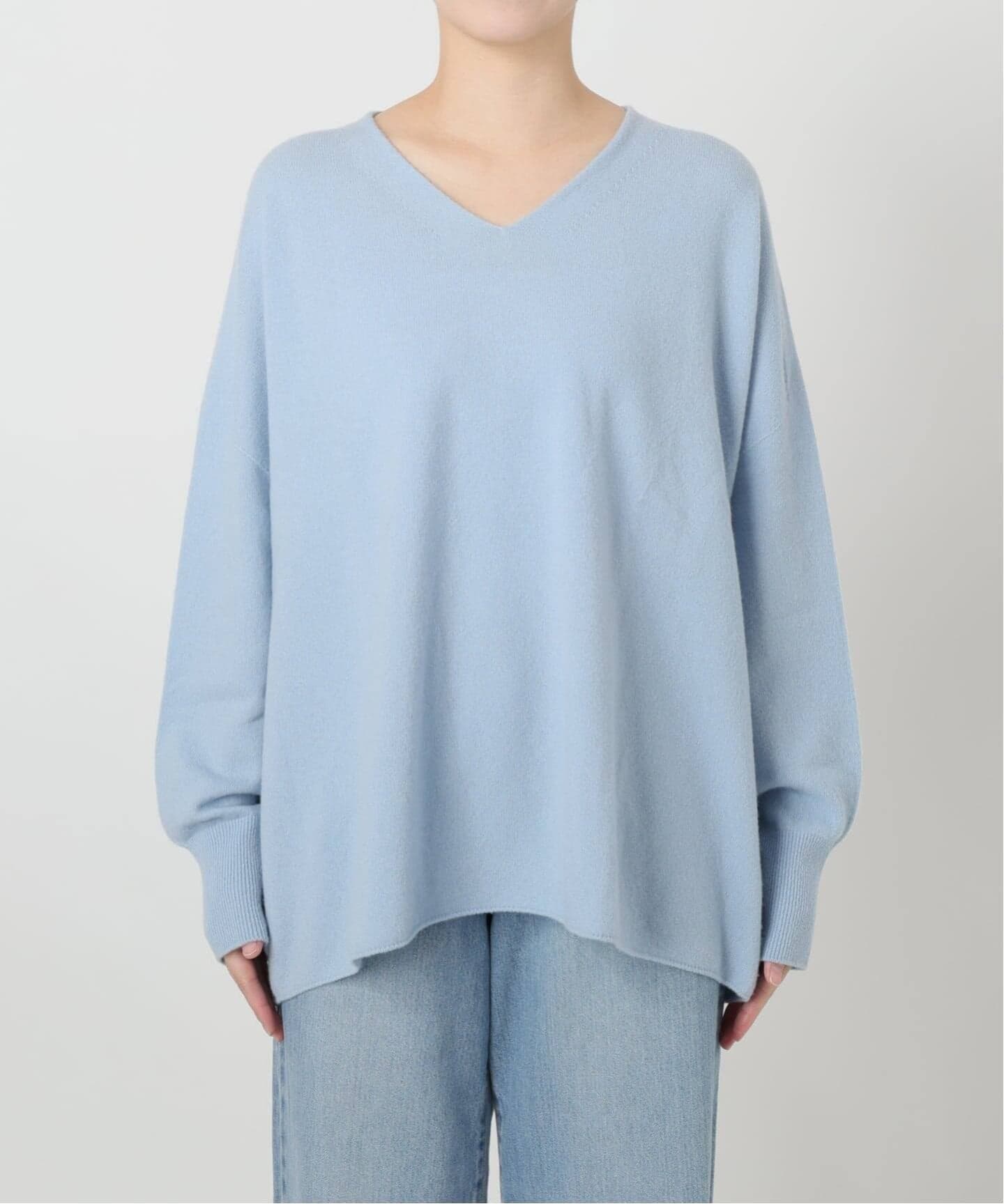 追加5》Fineニュージーウール ニュアンス Vプルオーバー（ニット