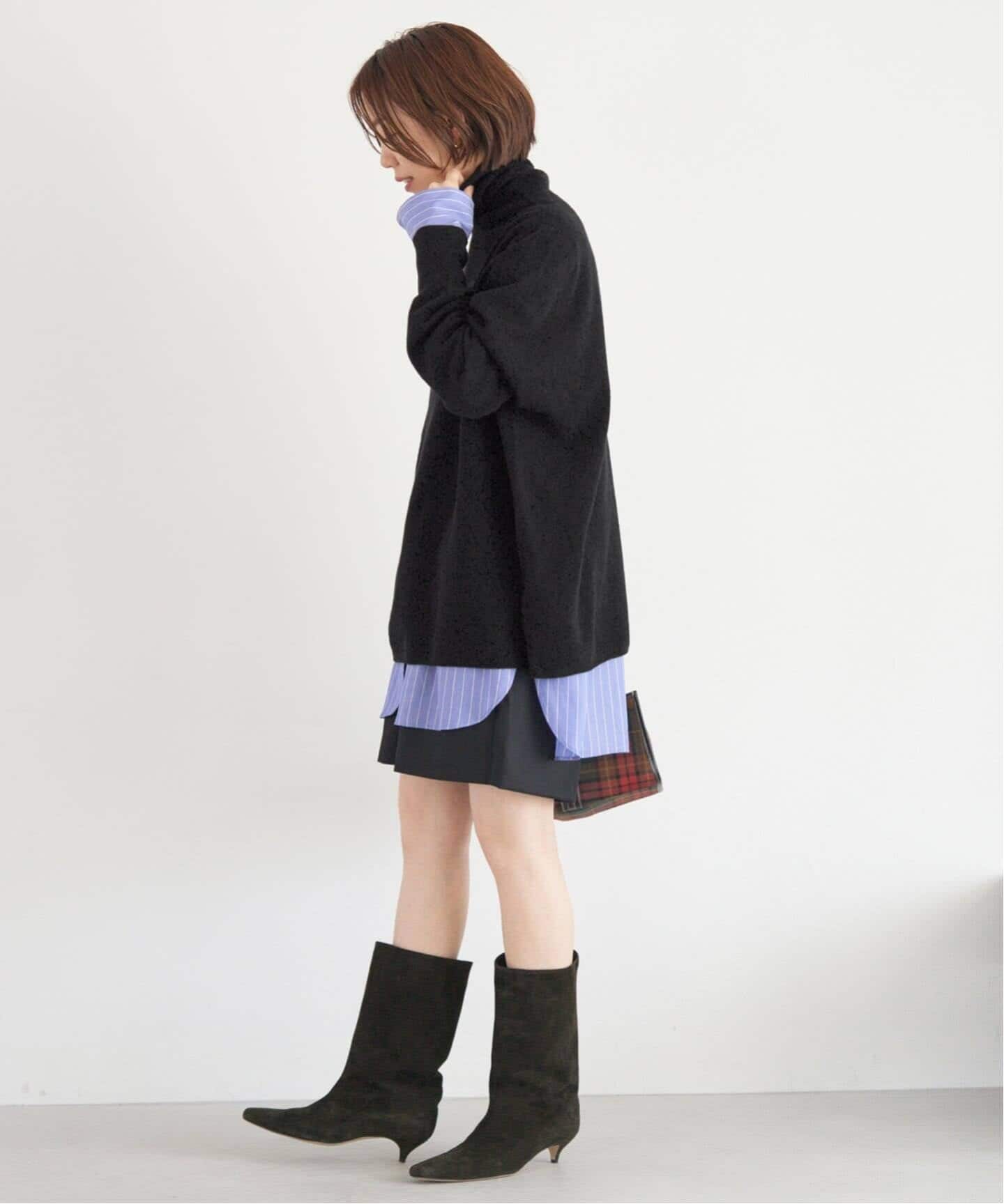 追加》Fineニュージーウール ハイネックプルオーバー（ニット