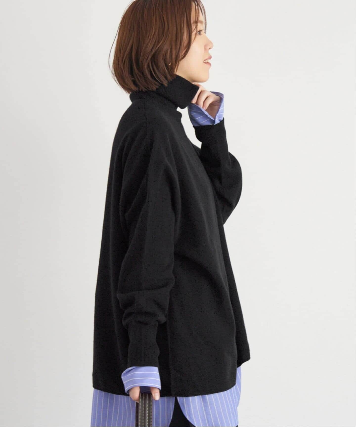 追加》Fineニュージーウール ハイネックプルオーバー（ニット