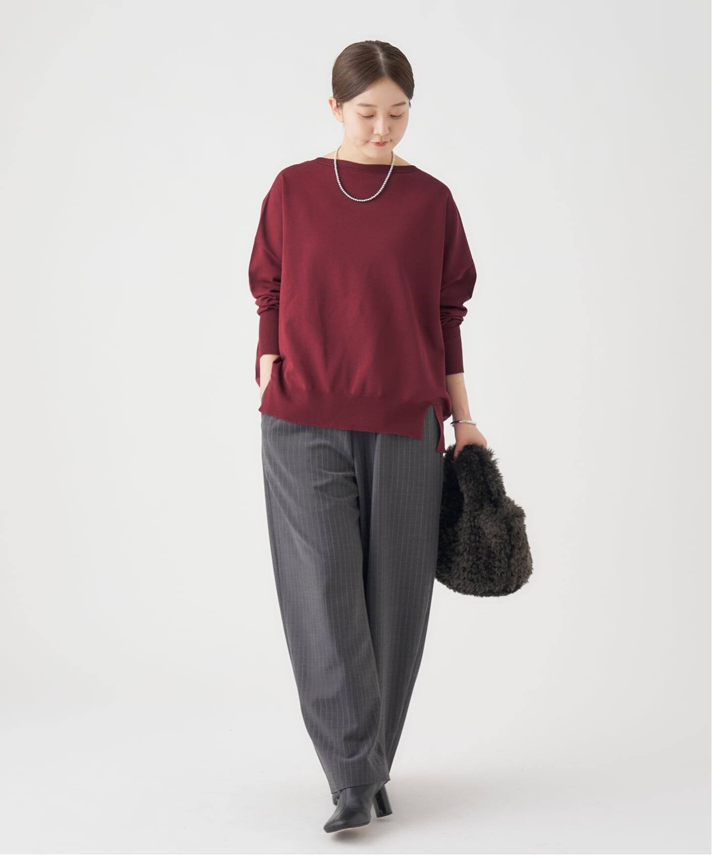 イエナ　☆未使用試着のみ☆　コットンストレッチ NEO2 ワイド長袖プルオーバー 一部店舗限定》コットンストレッチ NEO2 ワイド長袖プルオーバー