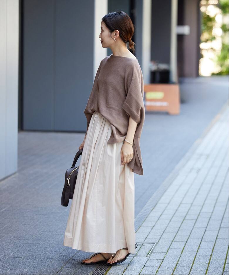 追加3》コットンギマポンチョ プルオーバー（ニット／セーター）｜IENA  