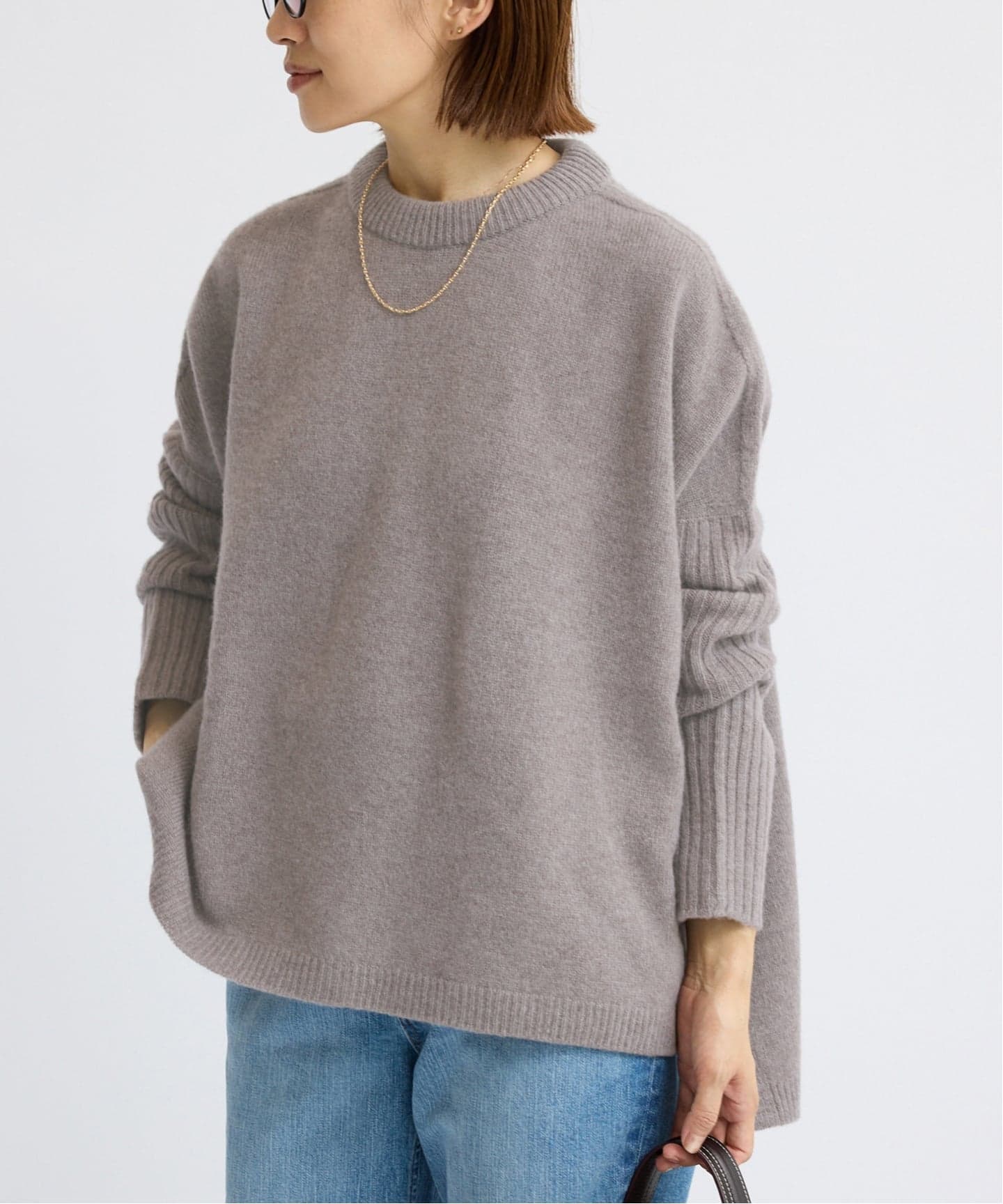 JULYNINE サイドスリットクルーネックセーター UNITED ARROWS（ユナイテッドアローズ）の「サイドスリット