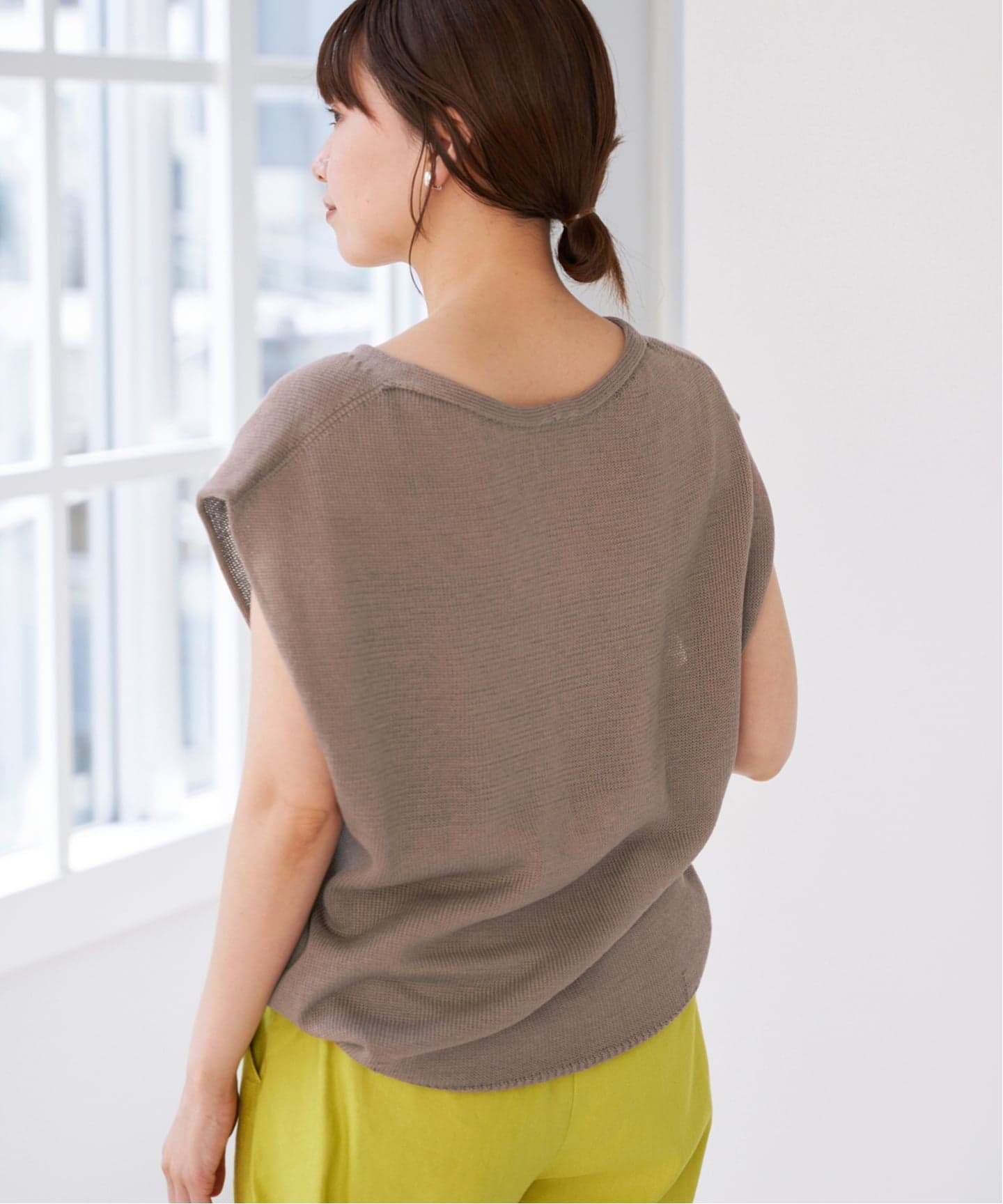 IENA コットンギマ フレンチプルオーバー ◆ベージュ イエナ IENA 《追加》コットンギマ フレンチプルオーバー