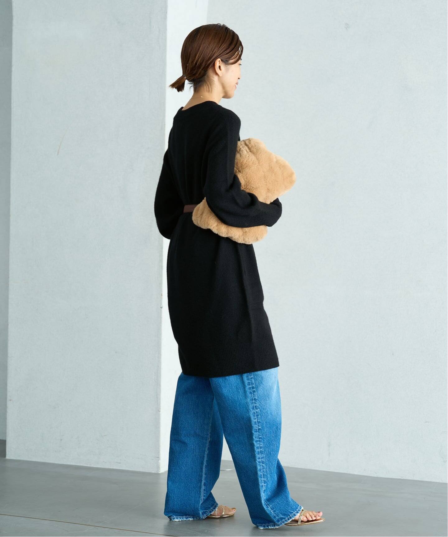 WEB限定/追加予約》ウールカシミヤ チュニックワンピース