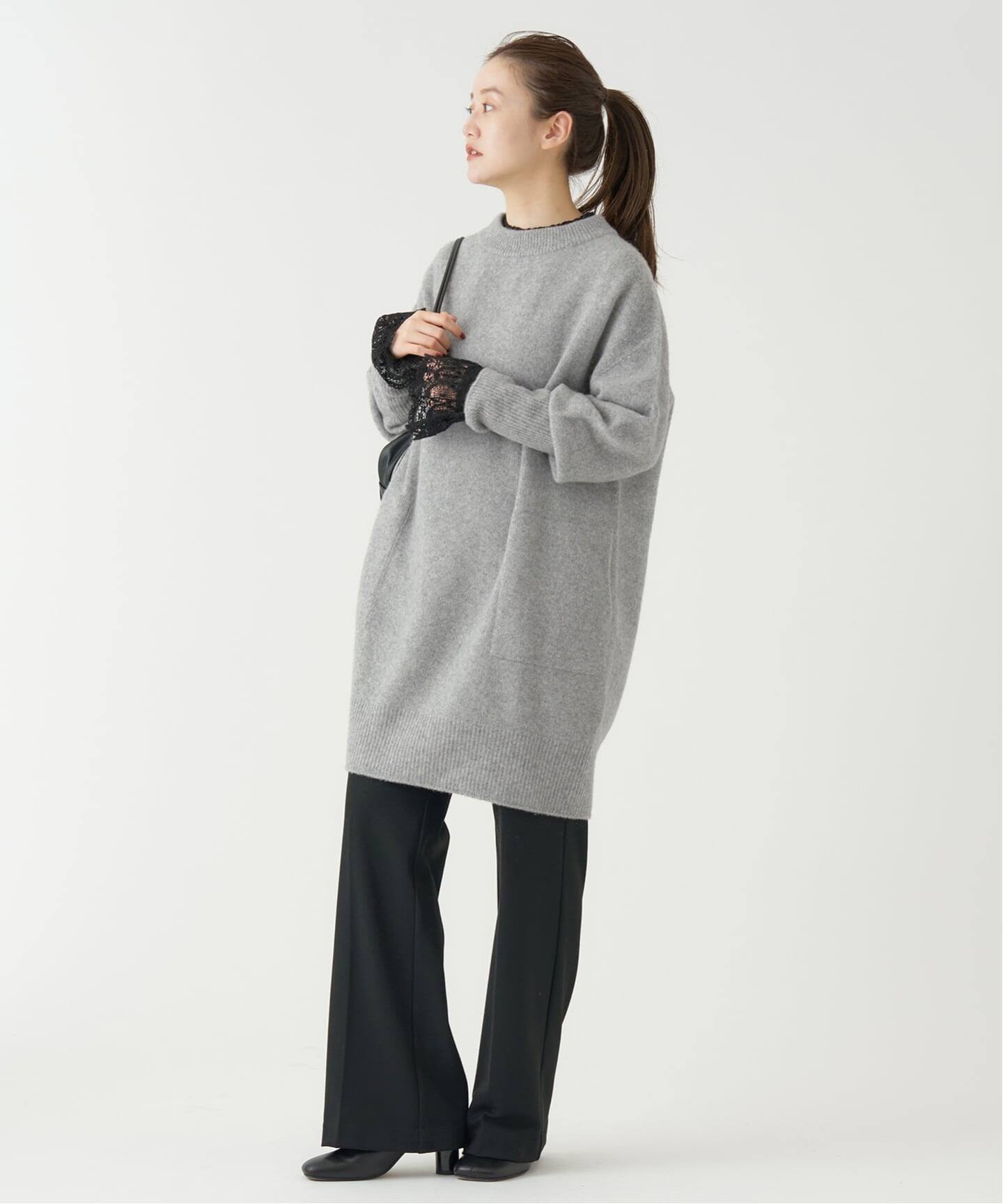 WEB限定/追加》ウールカシミヤ チュニックワンピース（ニット