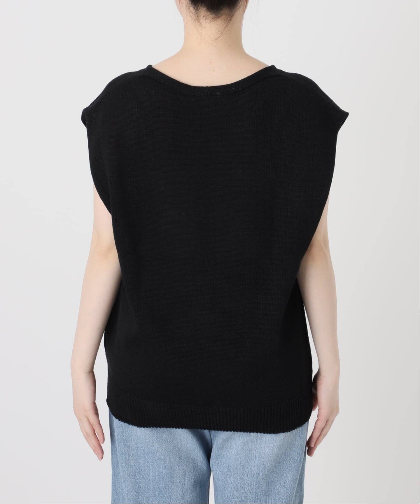 美品　25SS　IENA　コットンギマフレンチプルオーバー　ネイビー 今季 美品 25SS IENA コットンギマフレンチプルオーバー ネイビー