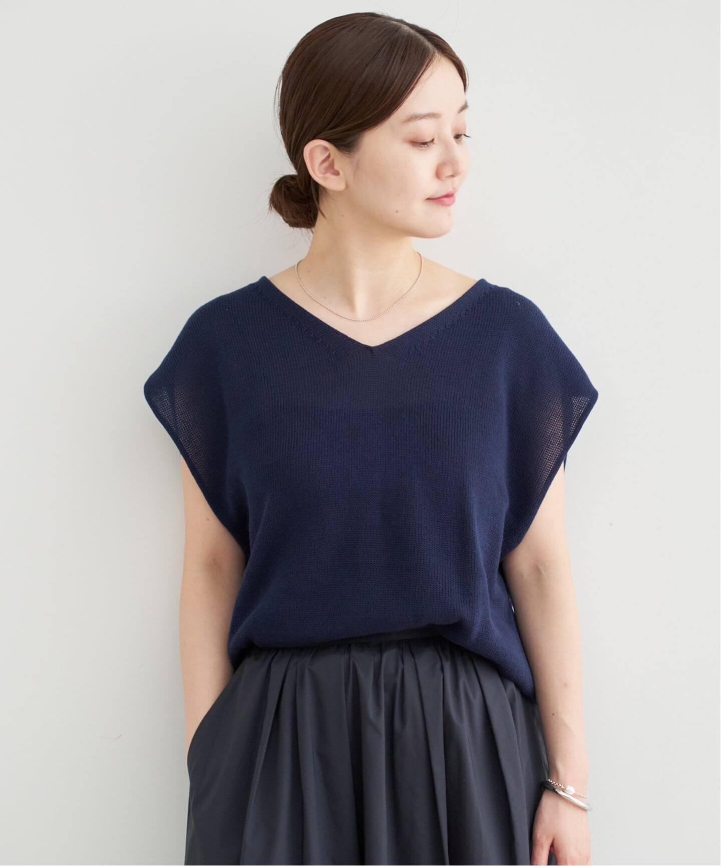 追加2》コットンギマフレンチプルオーバー（ニット／セーター