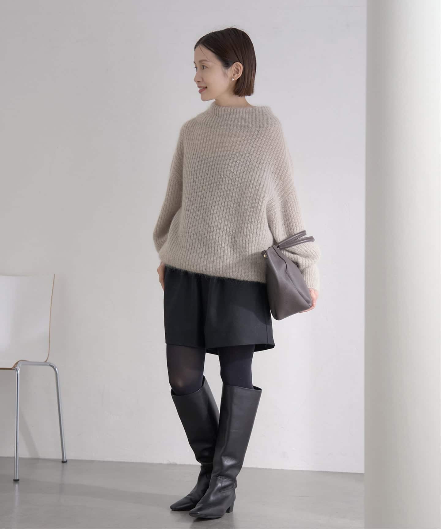 キッドモヘヤミックス 片畦プルオーバー（ニット／セーター）｜IENA