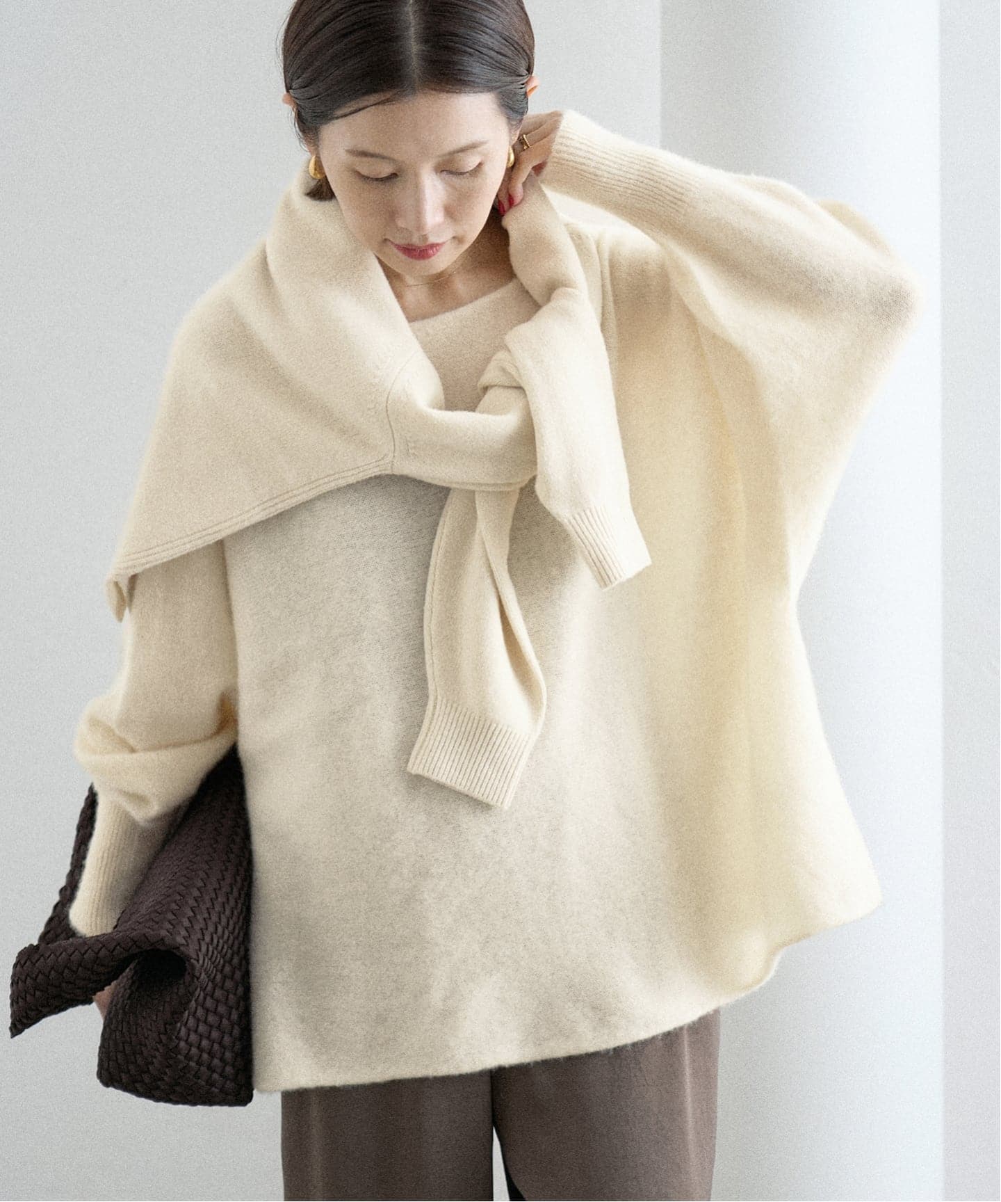 IENA ピュア カシミヤドルマンプルオーバー 未使用タグ付き　お値下げ ピュア カシミヤ ドルマンプルオーバー（ニット／セーター）｜IENA