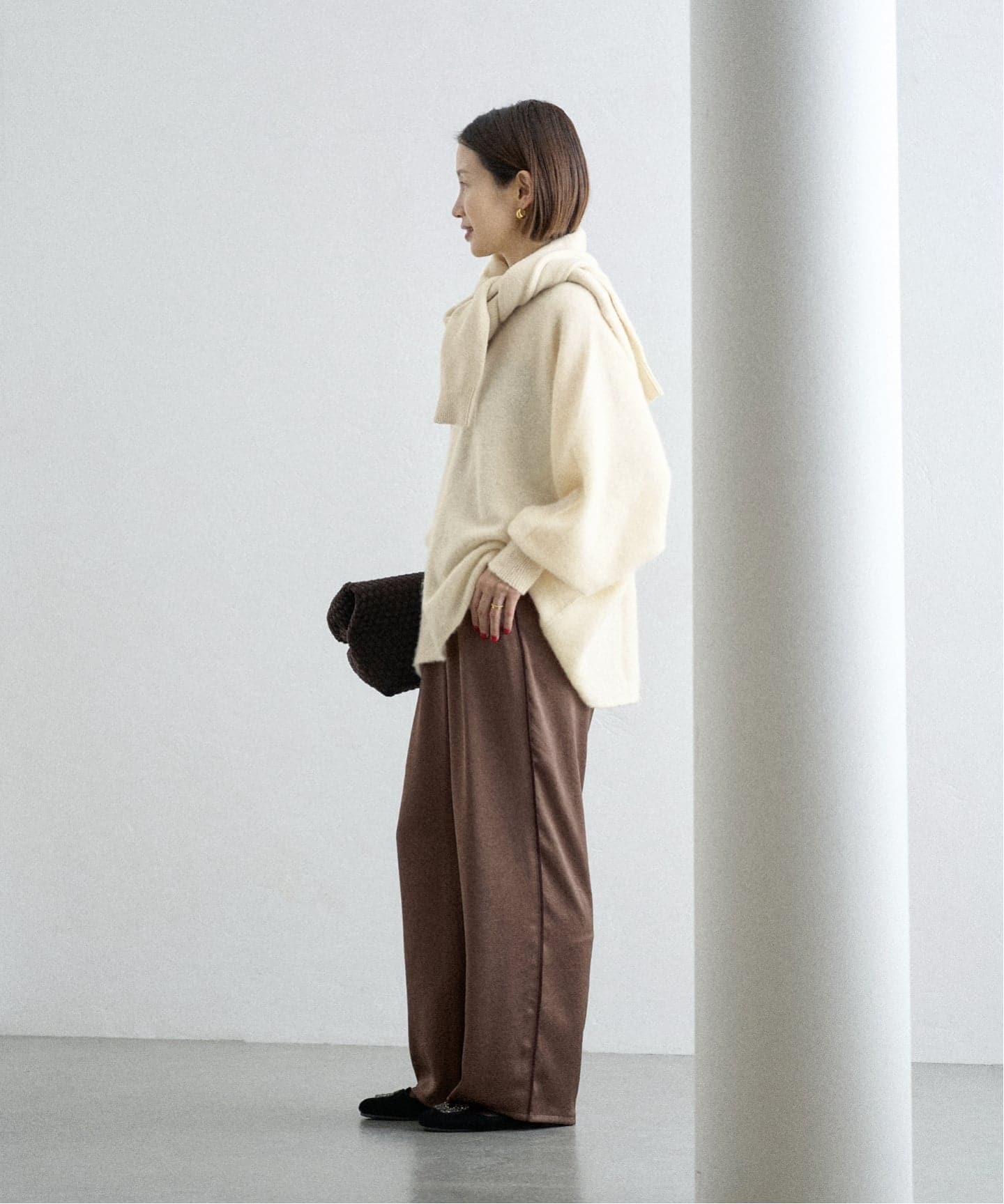 ピュア カシミヤ ドルマンプルオーバー（ニット／セーター）｜IENA