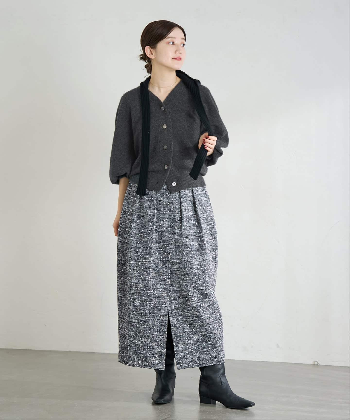 ピュア カシミヤ ドルマンVネックカーディガン（カーディガン）｜IENA