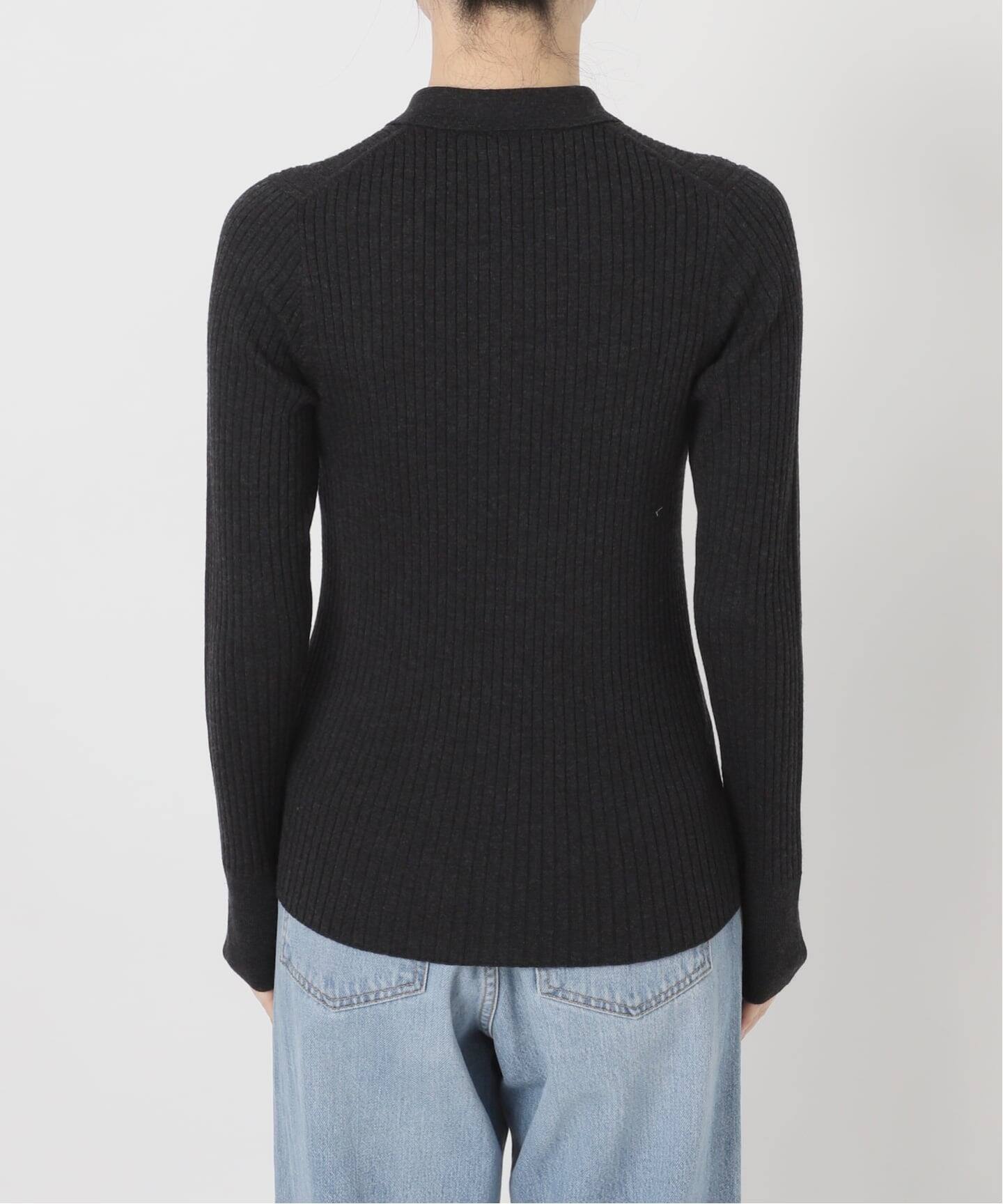 EXメリノリブ ポロ襟カーディガン（カーディガン）｜IENA（イエナ）の