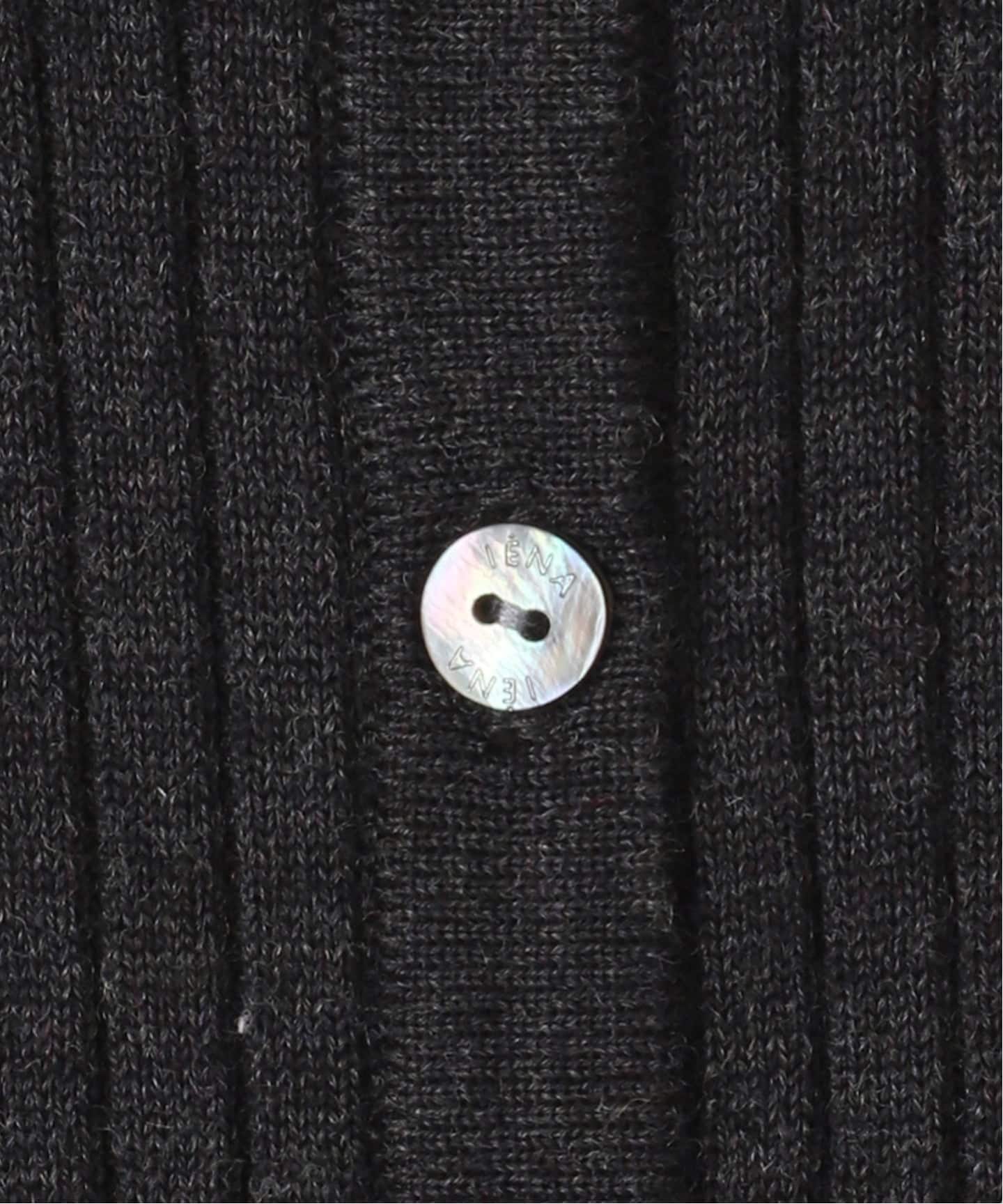 EXメリノリブ ポロ襟カーディガン（カーディガン）｜IENA（イエナ）の