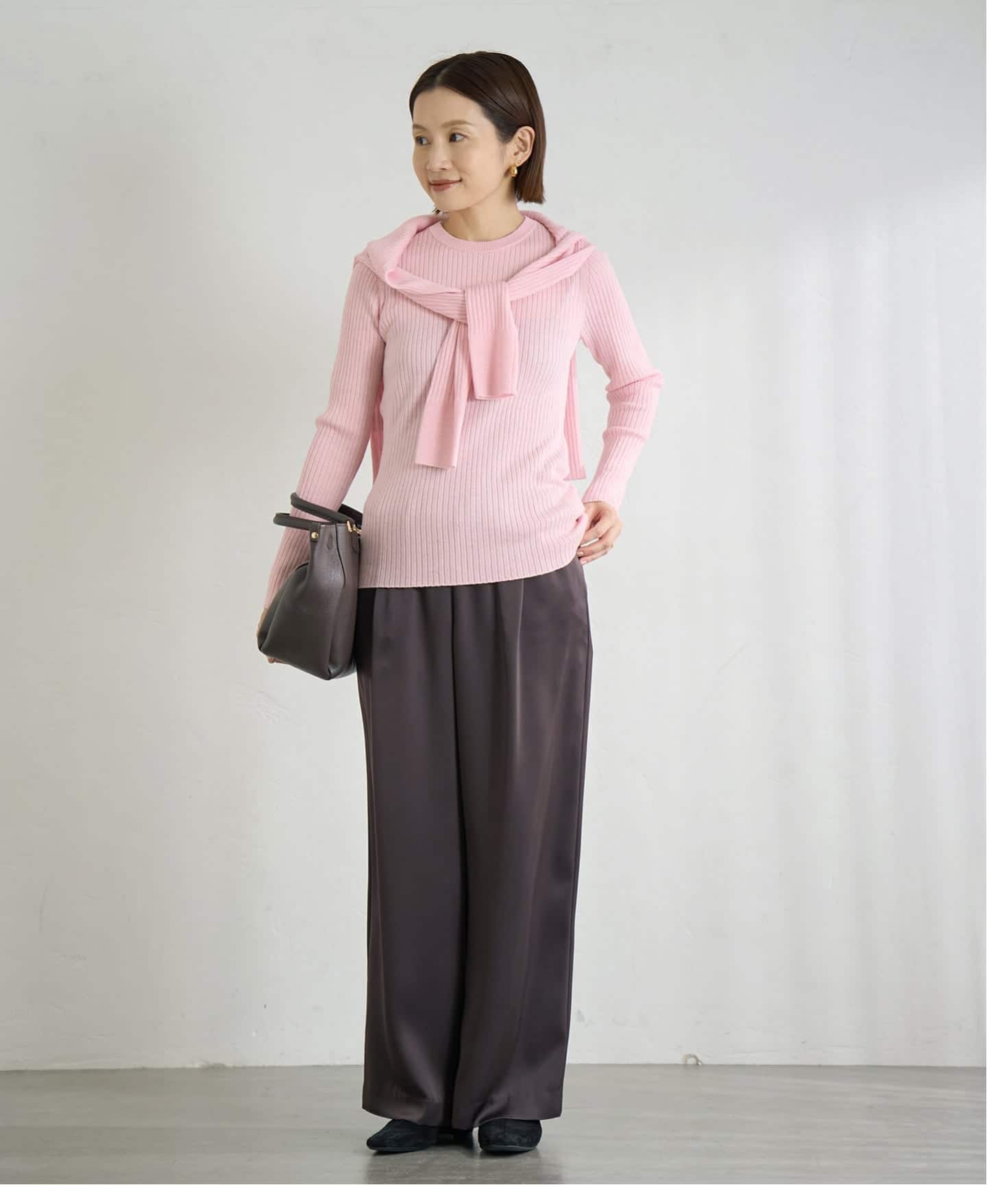 EXメリノリブ クルーネックプルオーバー（ニット／セーター）｜IENA