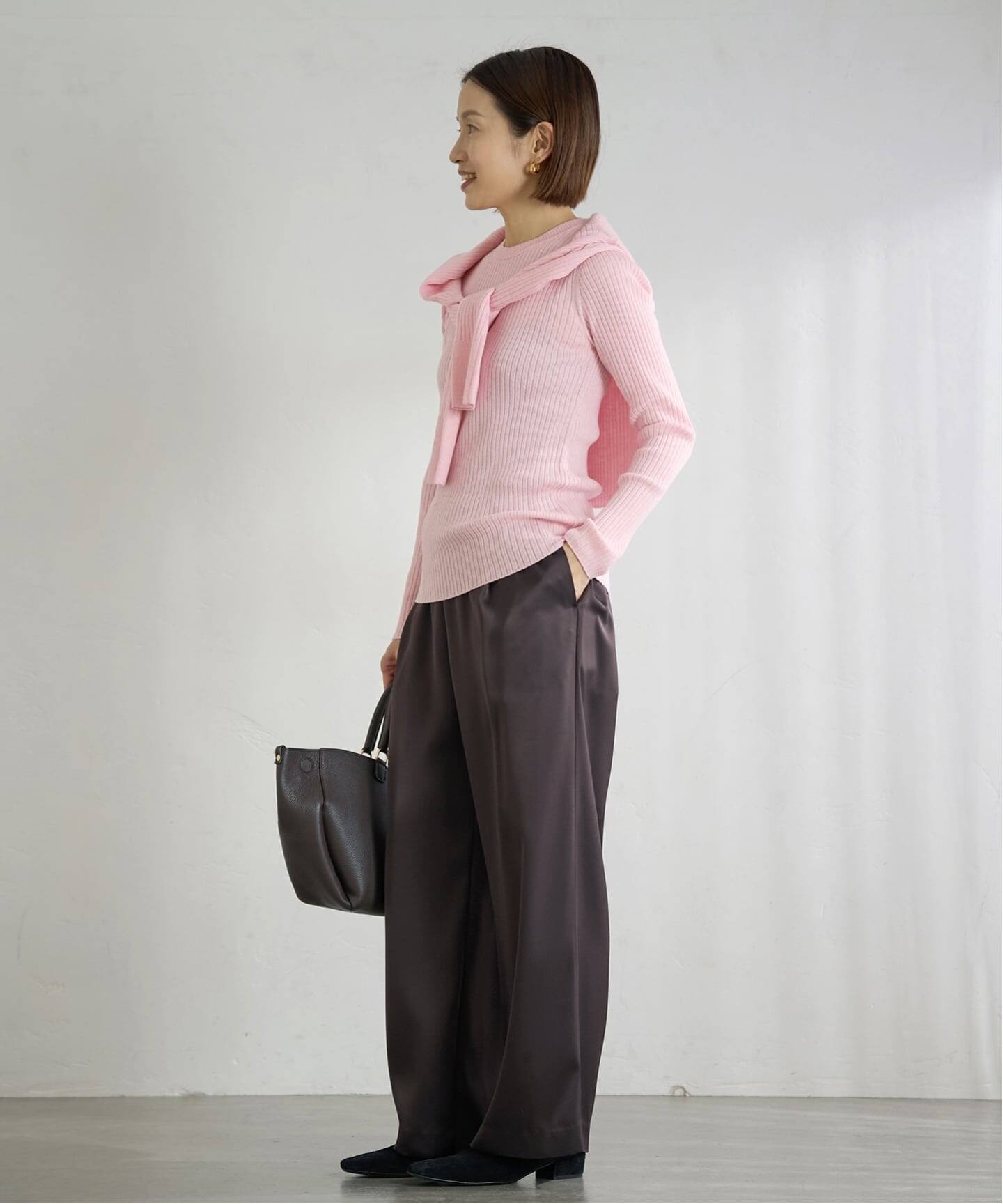 EXメリノリブ クルーネックプルオーバー（ニット／セーター）｜IENA