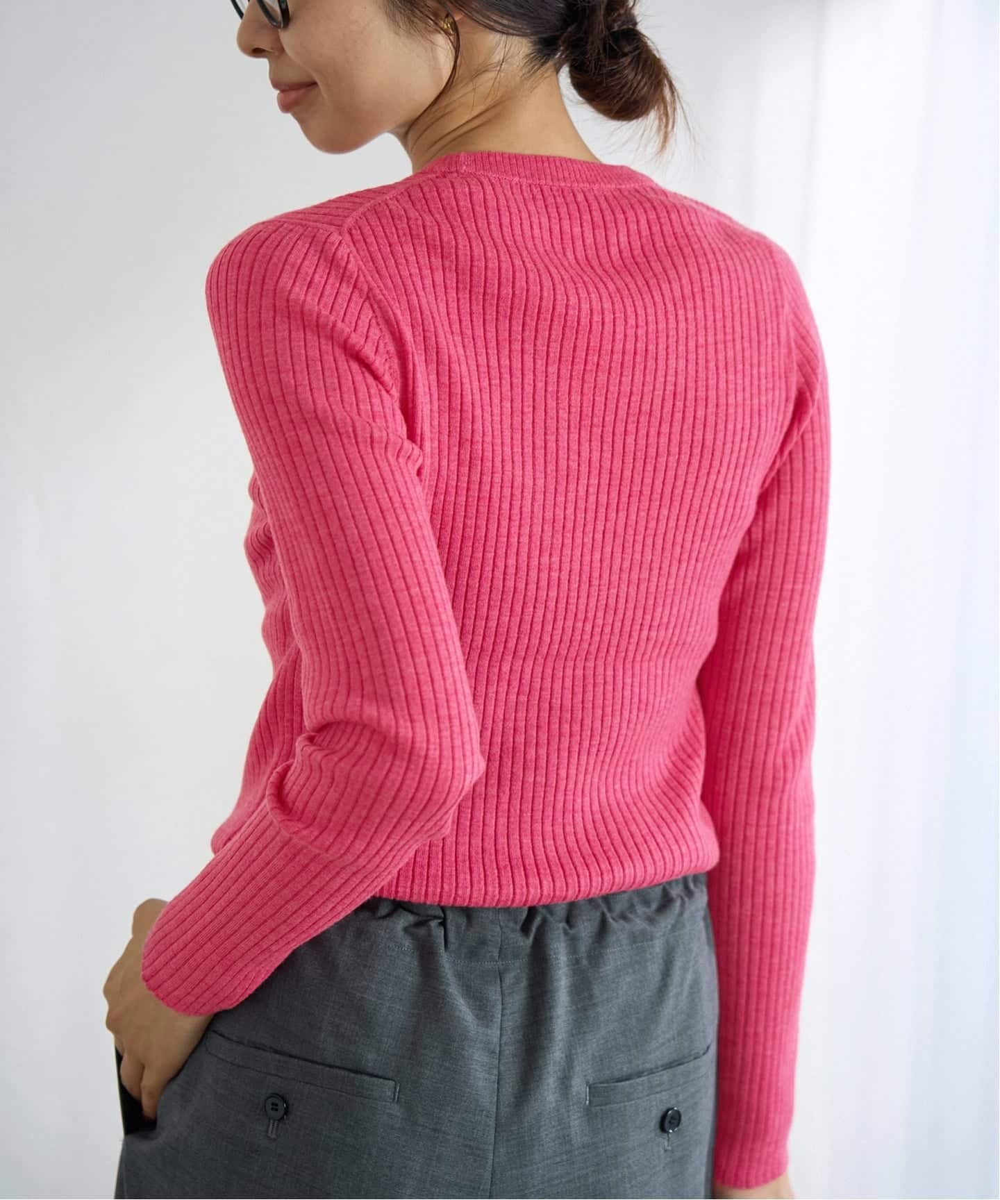 IENA EXメリノリブ クルーネックプルオーバー ニット EXメリノリブ クルーネックプルオーバー（ニット／セーター）｜IENA