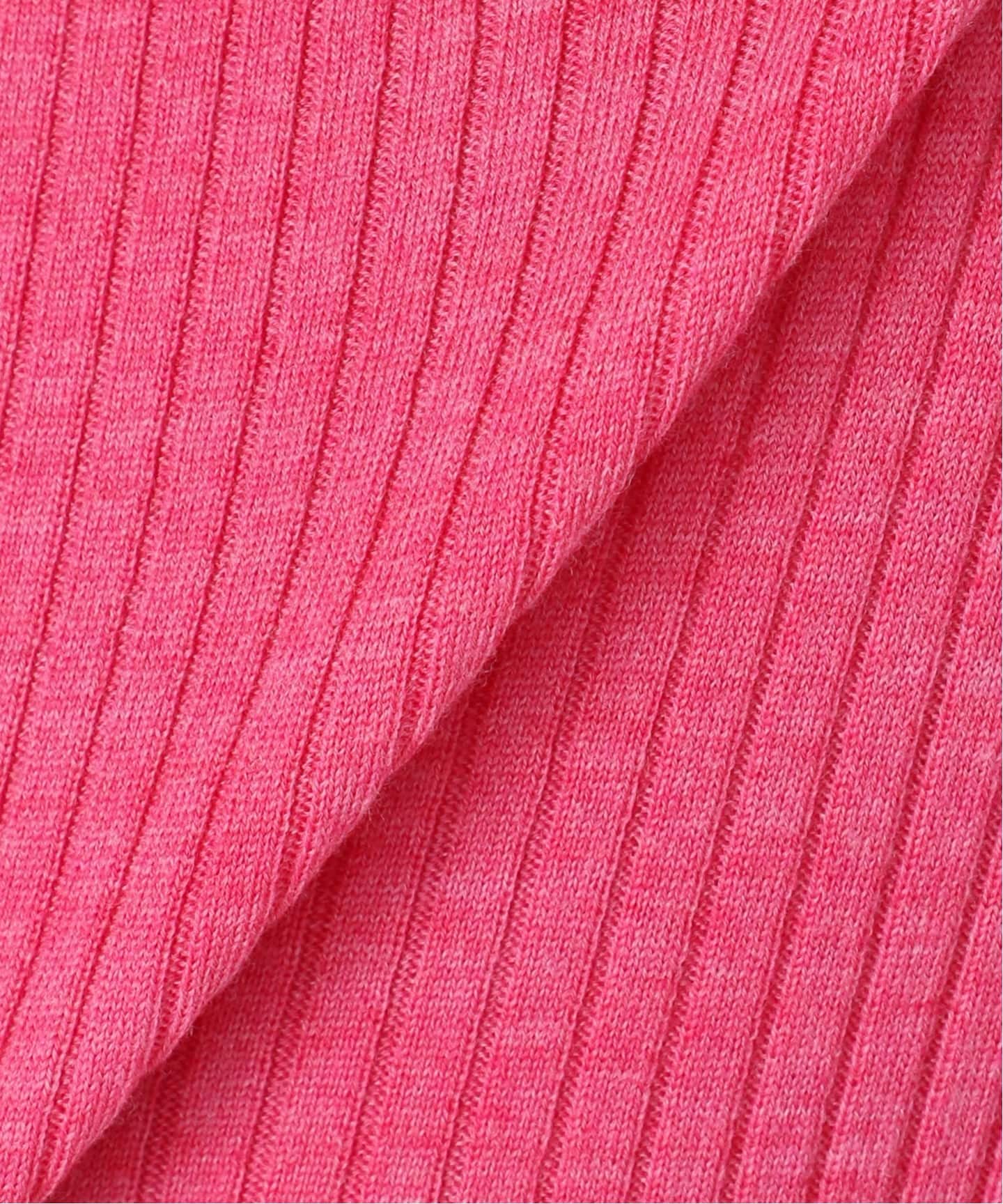 IENA イエナ　ピンク　メリノクールネックプルオーバー　美品　定価17600円 イエナ IENA EXメリノリブ クルーネックプルオーバー （ピンク