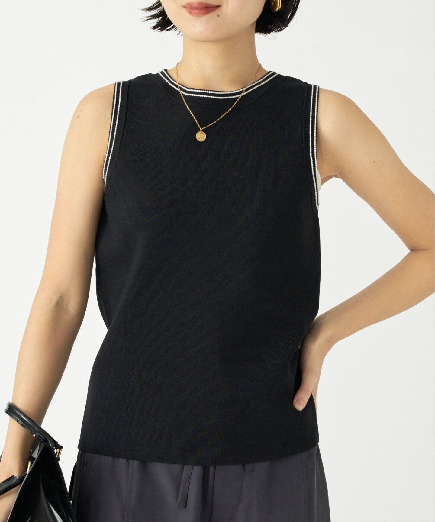 ステッチニットノースリーブプルオーバー（ニット／セーター）｜IENA  