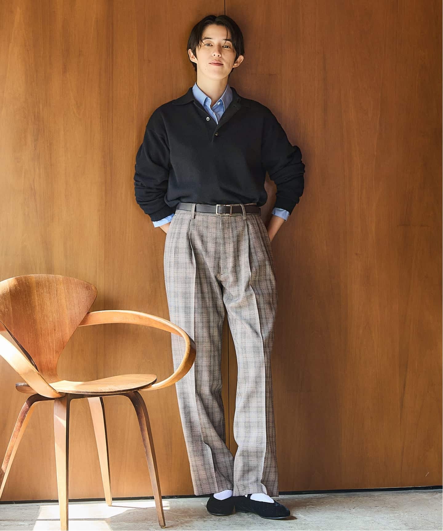 BLACK ポロカラーニット（ニット／セーター）｜IENA（イエナ）の通販