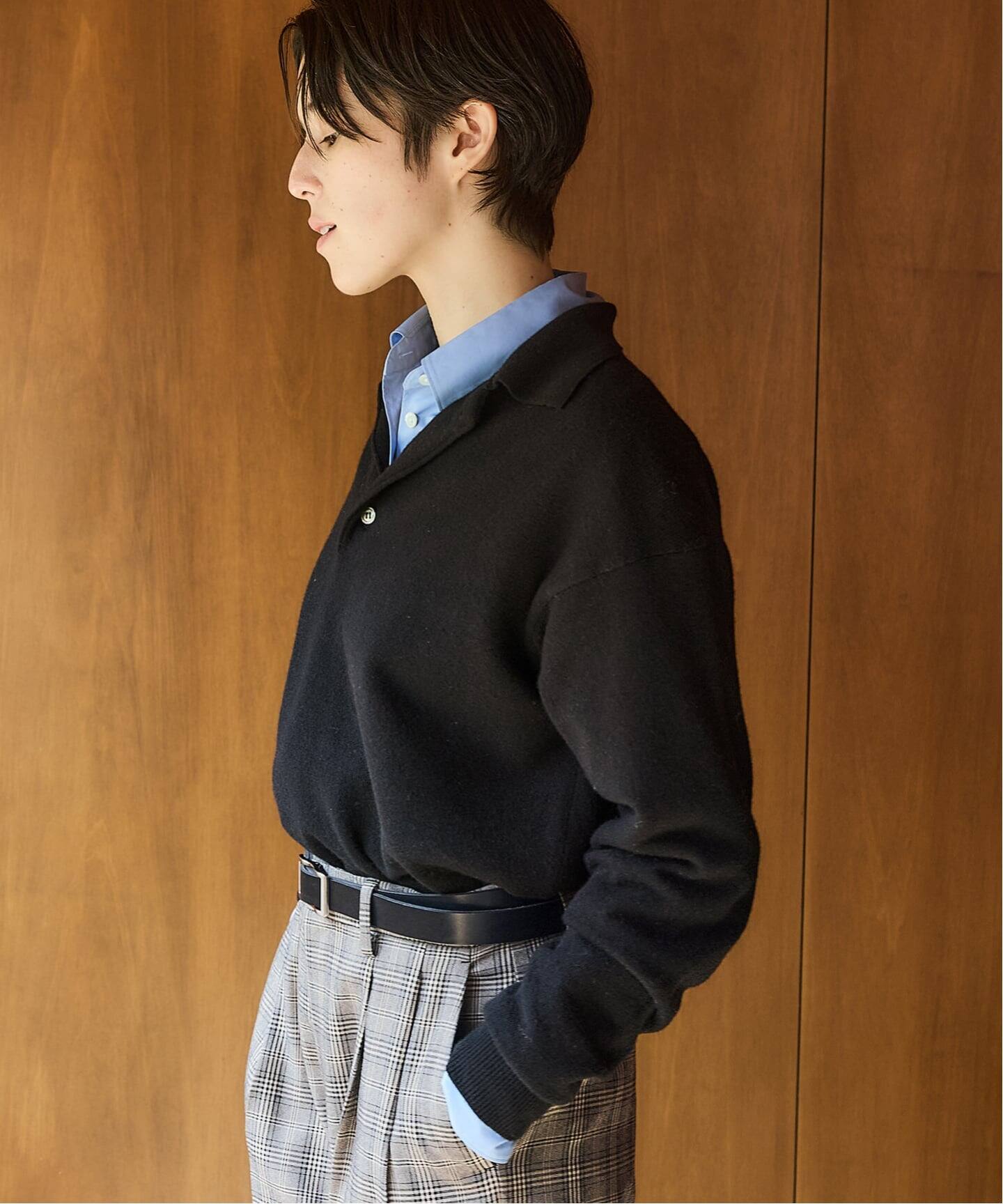 7/21迄の価格　IENA B. ポロシャツニット IENA LA BOUCLE ポロシャツニット（ニット／セーター）｜IENA