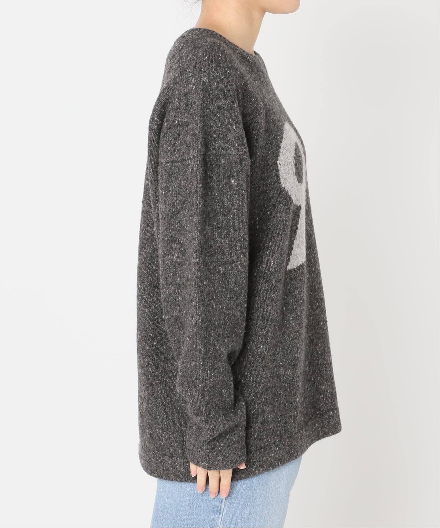 BLACK ローゲージインターシャニット（ニット／セーター）｜IENA