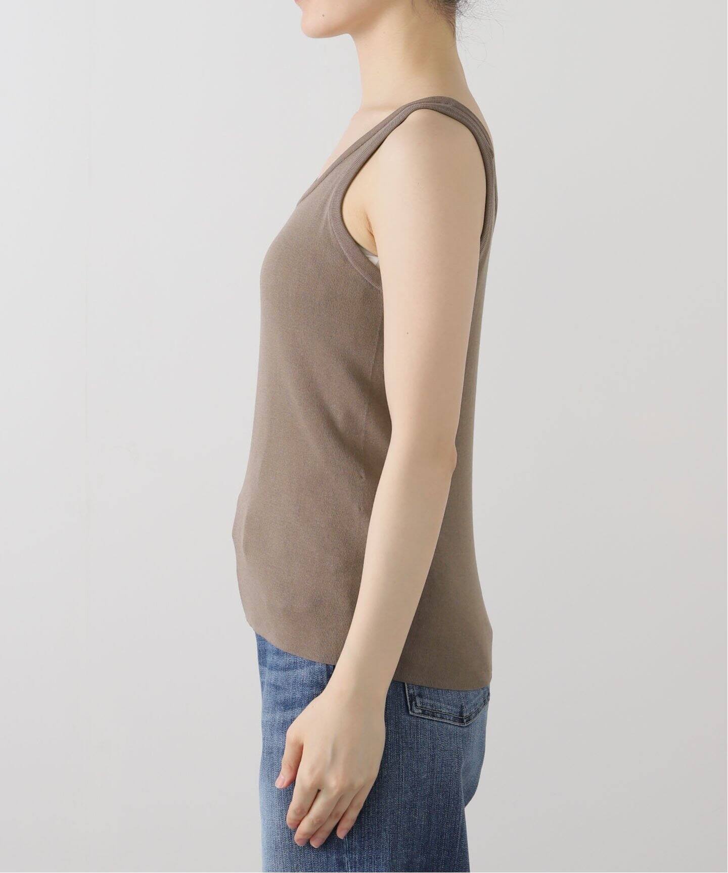 ATON/エイトン FRESCA CIRCULAR RIB TANK TOP タンクトップ KRAGGM0117