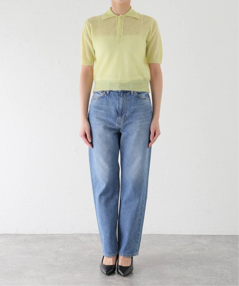 AURALEE/オーラリー KID MOHAIR SHEER KNIT POLOSHIRTS ポロシャツ 