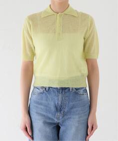 AURALEE/オーラリー KID MOHAIR SHEER KNIT POLOSHIRTS ポロシャツ 