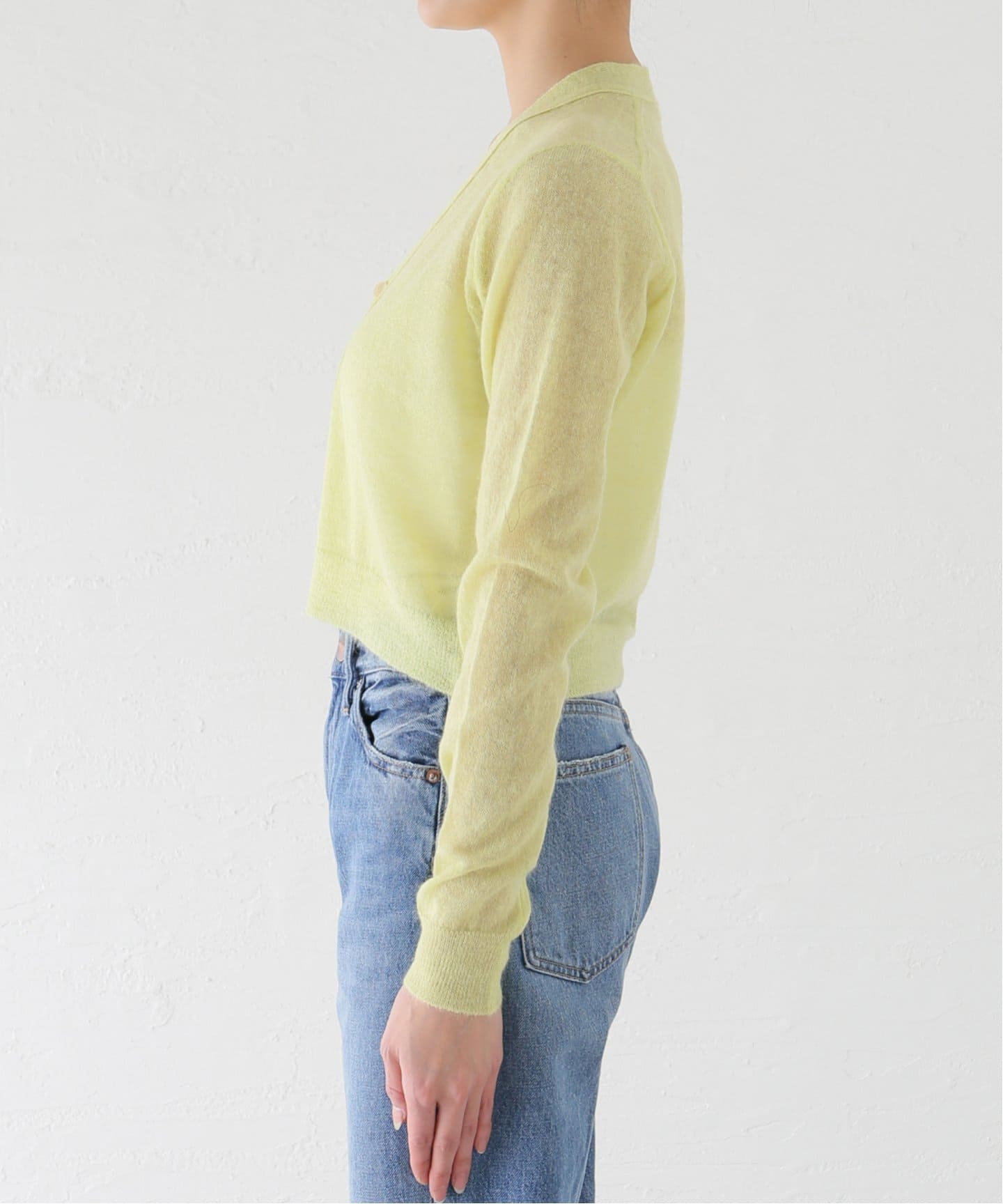 オーラリー AURALEE FINE WOOL CORD CARDIGAN カーディガン ウール ベージュ A7AC06RK /AN25 レディース AURALEE SUPER FINE WOOL HIGH GAUGE RIB KNIT SHORT CARDIGAN