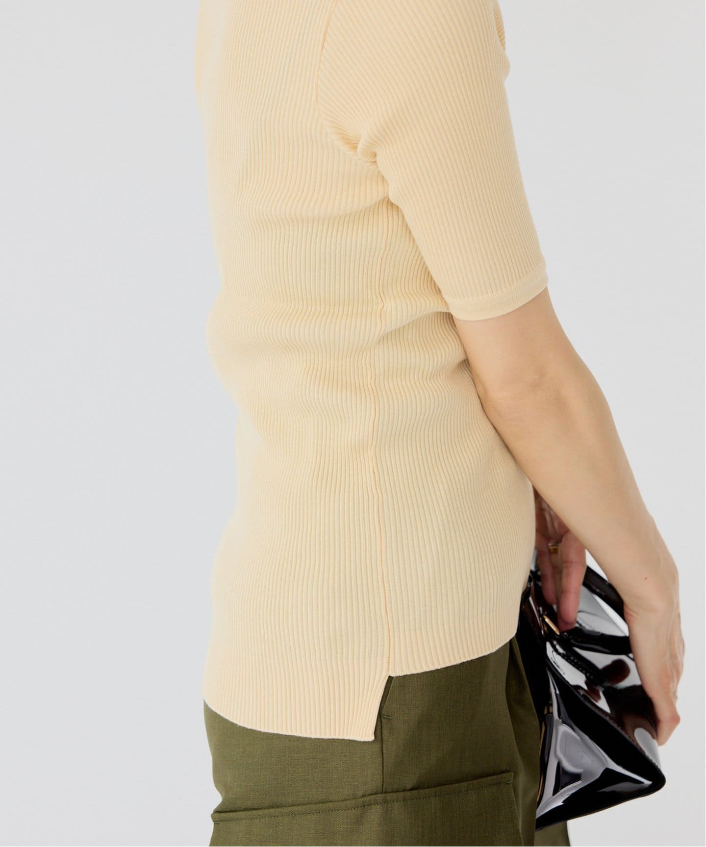 AURALEE/オーラリー COTTON HIGH GAUGE RIB KNIT TEE ニット A00T02HR