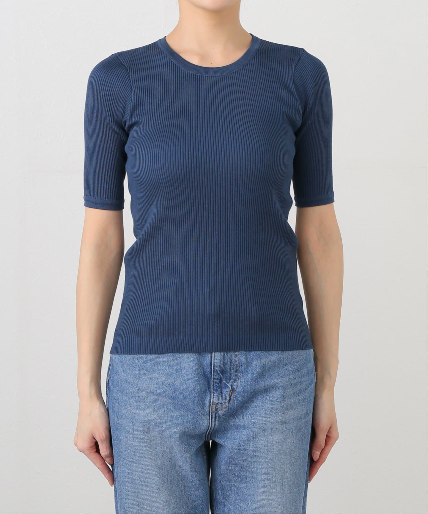 AURALEE/オーラリー COTTON HIGH GAUGE RIB KNIT TEE ニット