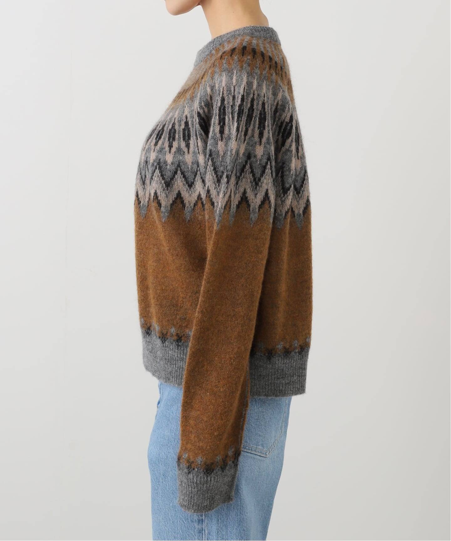 ROBERTO COLLINA/ロベルトコリーナ GIROCOLLO CROPPED ニット