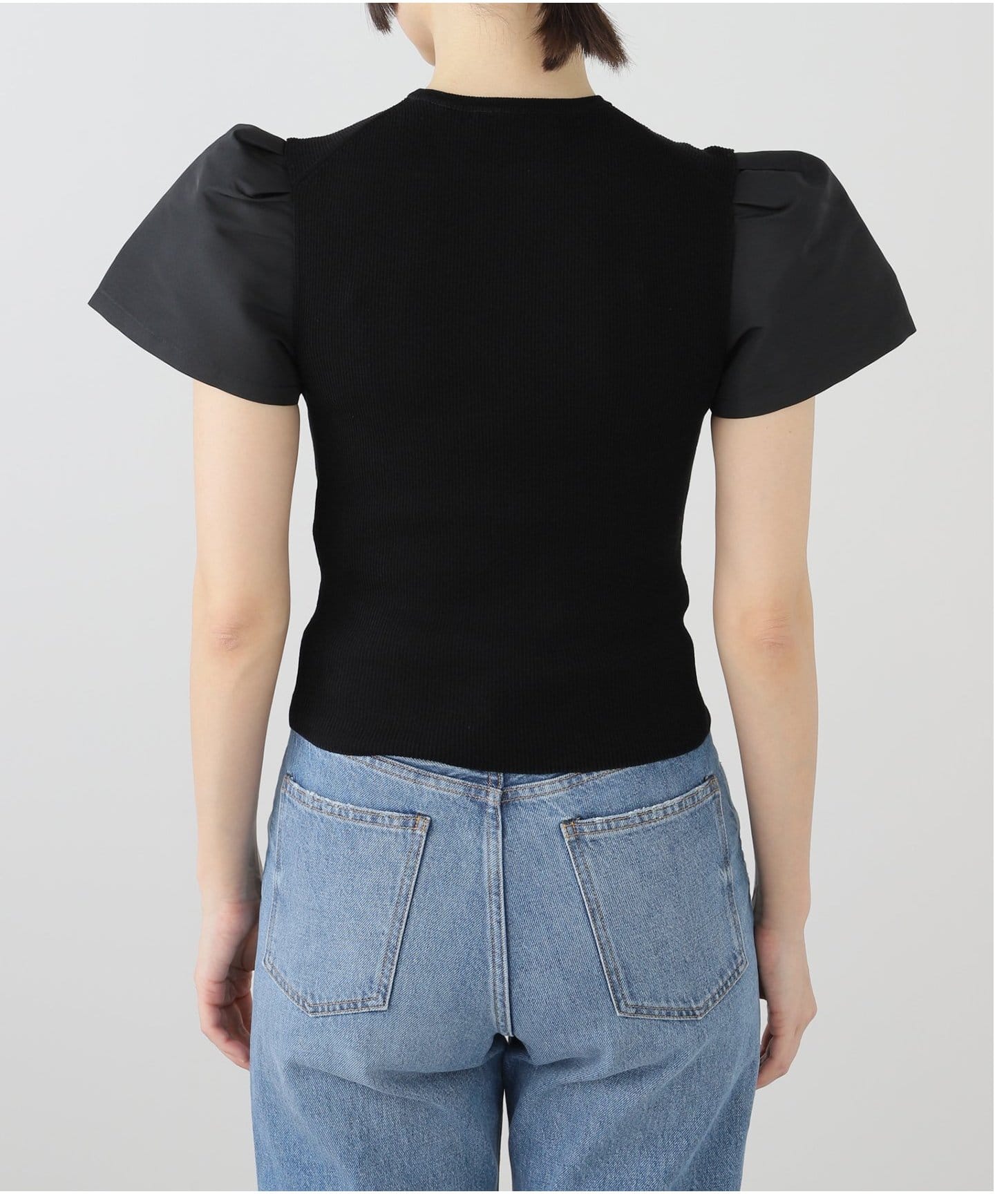 【美品】  NINA RICCI / ニナリッチ | POLKA DOT PS TEE メッシュ パフスリーブ カットソー | S | ブラック | レディース Nina Ricci Puple Polka Dot Dress – Moore Vintage Archive