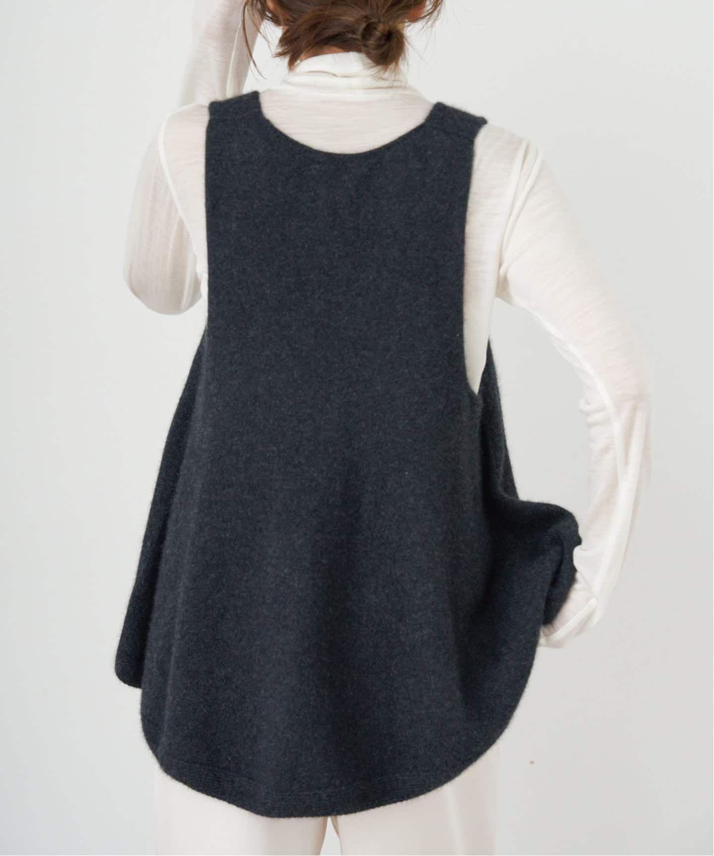 enrica エンリカ　フレアニットトップス　グレー　IENA enrica/エンリカ フレアニットトップス（ニット／セーター）｜IENA