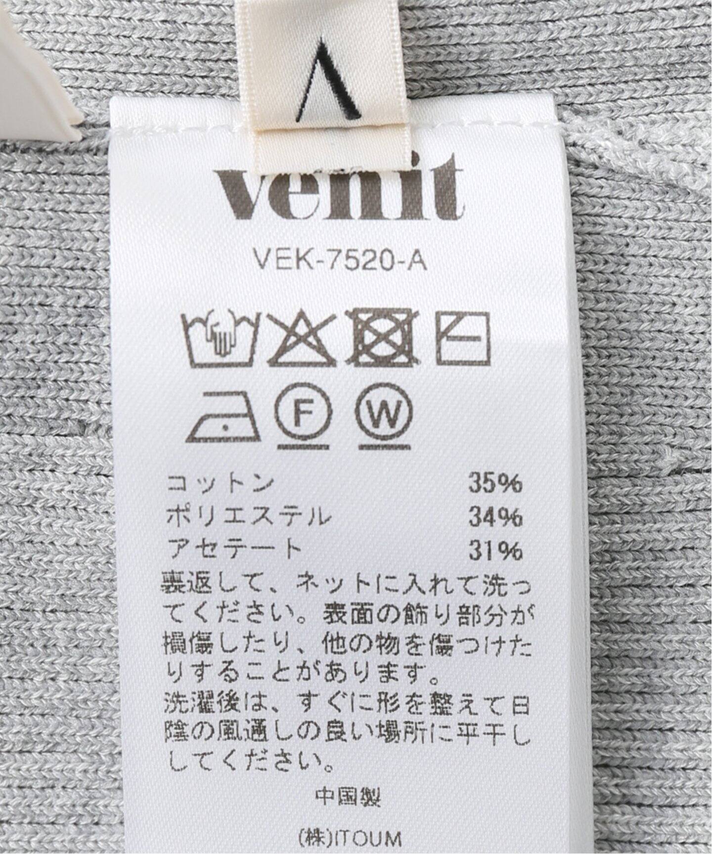 venit/ヴェニット フラワービジューニット venit/ヴェニット フラワービジューニット VEK-7520-A（ニット
