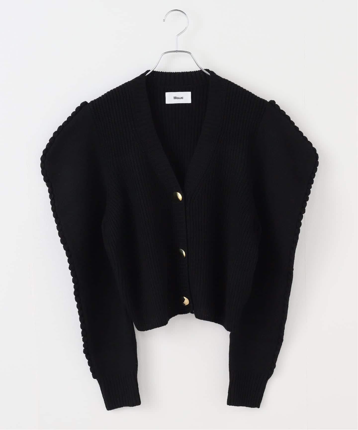 MOUJIC/ムジィーク PUFF SLEEVE CD カーディガン M-25-016（ニット