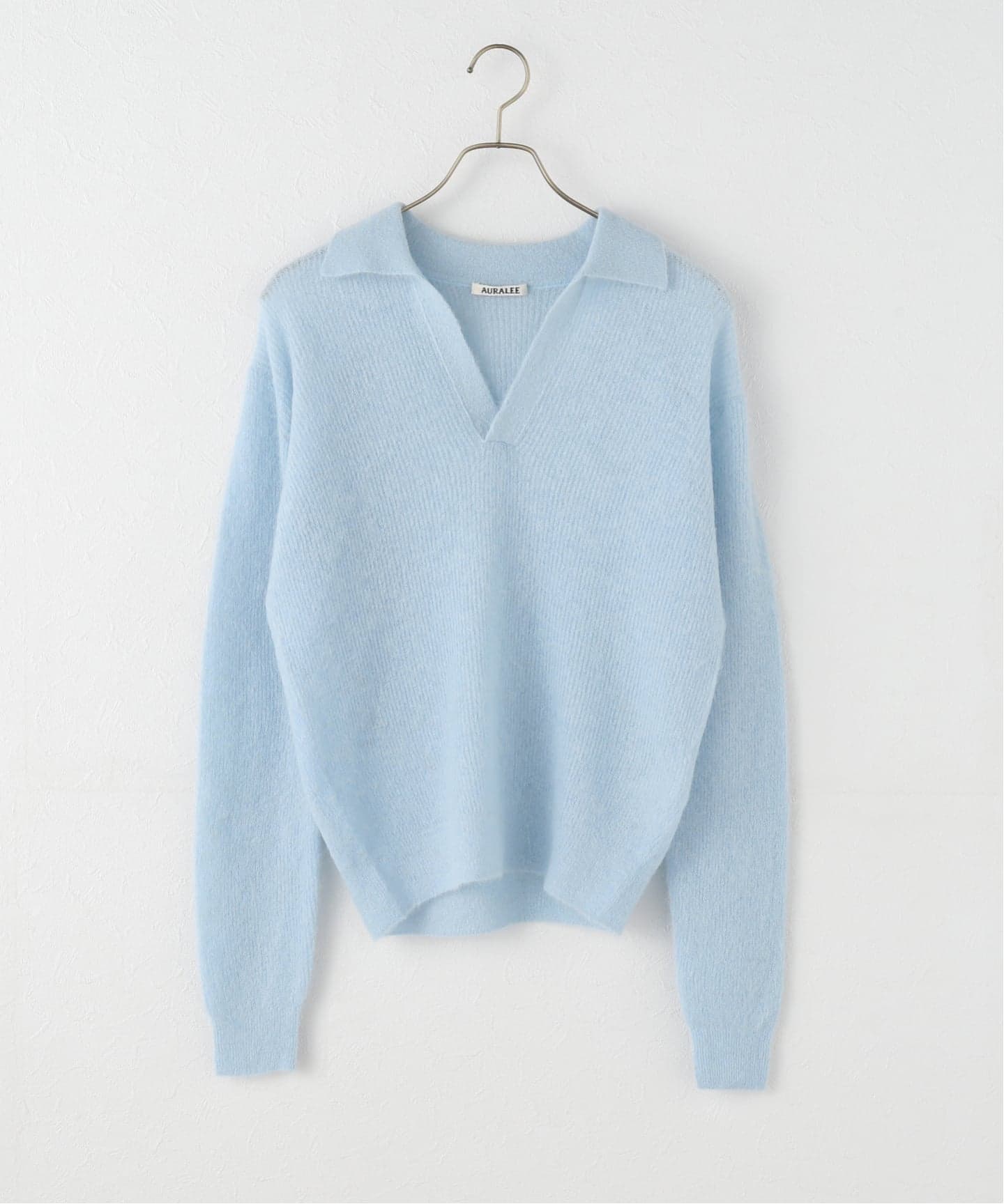 ジャーナルスタンダード:ドゥーズィエムクラスの水色ニットトップス ジャーナルスタンダード:ドゥーズィエムクラスの水色ニットトップス