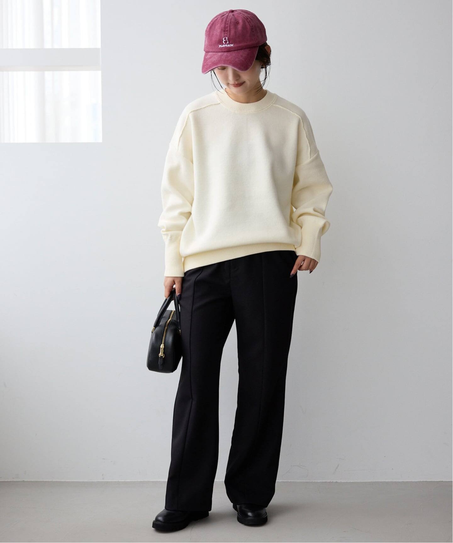 新品 25AW [SLOBE IENA] オーバーサイズ スウェットライクニット SLOBE IENA｜《WEB限定/追加2》オーバーサイズ スウェットライクニット