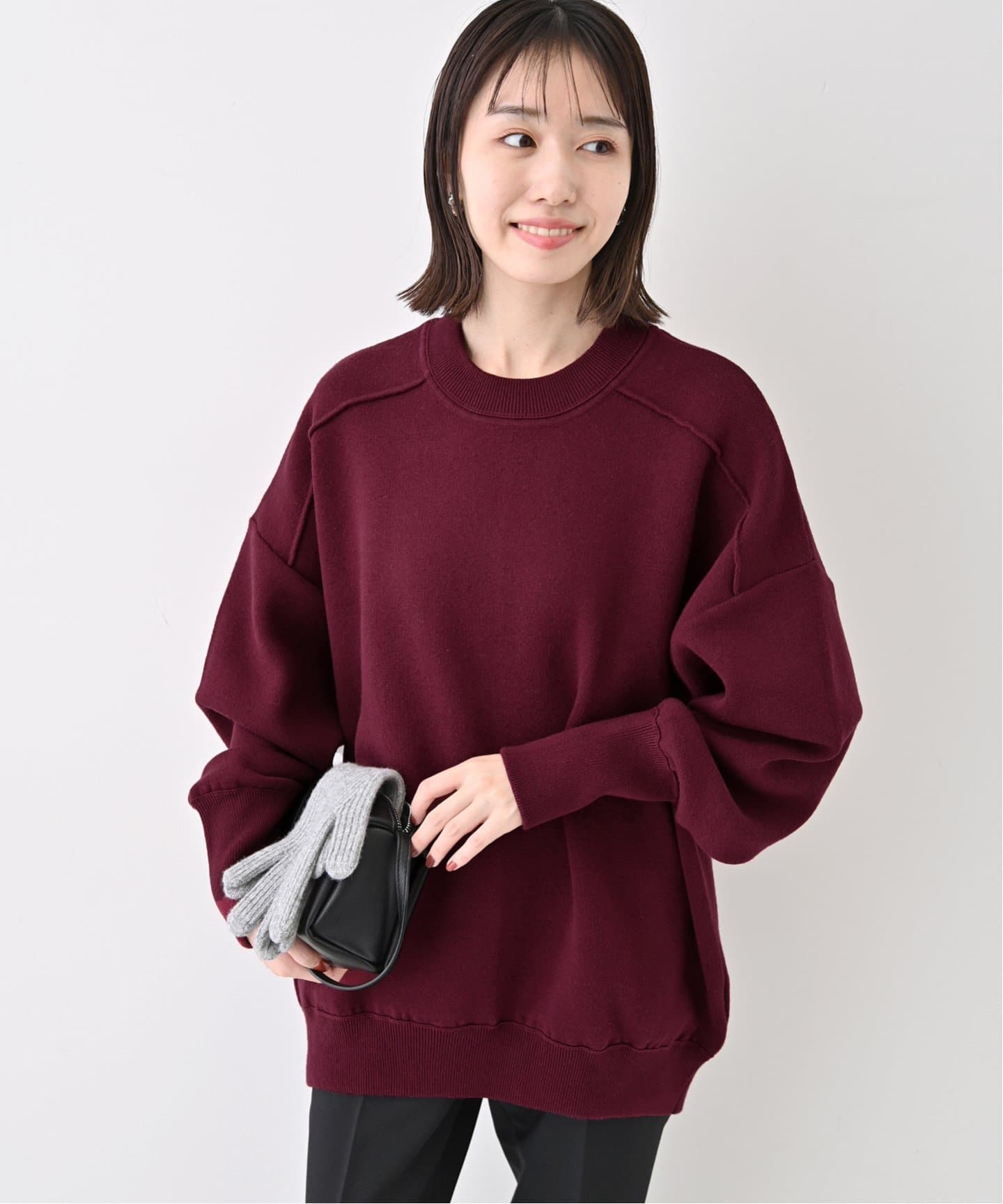 美品　SLOBE IENA イエナ　ニット　トップス　紫　人気　完売 美品 SLOBE IENA イエナ ニット トップス 紫 人気 完売 - トップス