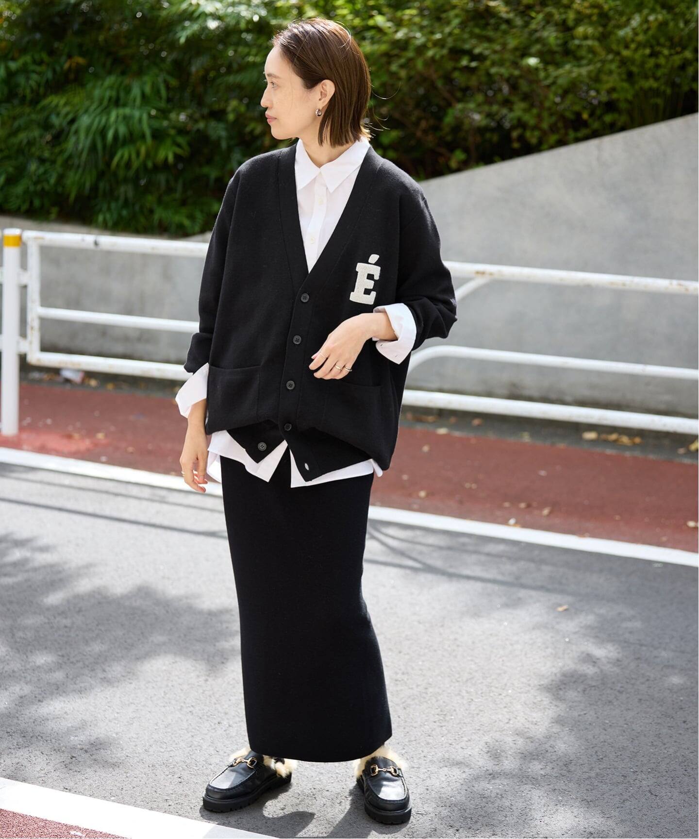 一部WEB限定カラーあり》サガラ刺繍スウェットライクニット