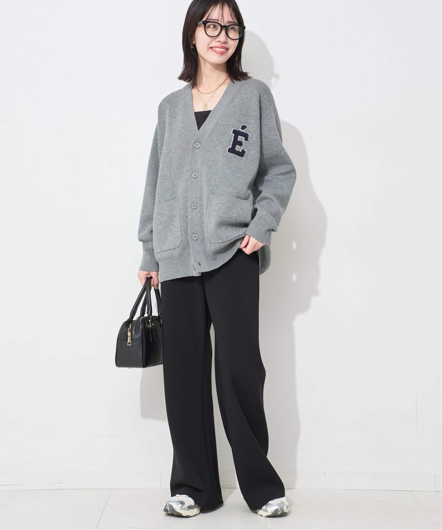 一部WEB限定カラーあり》サガラ刺繍スウェットライクニット