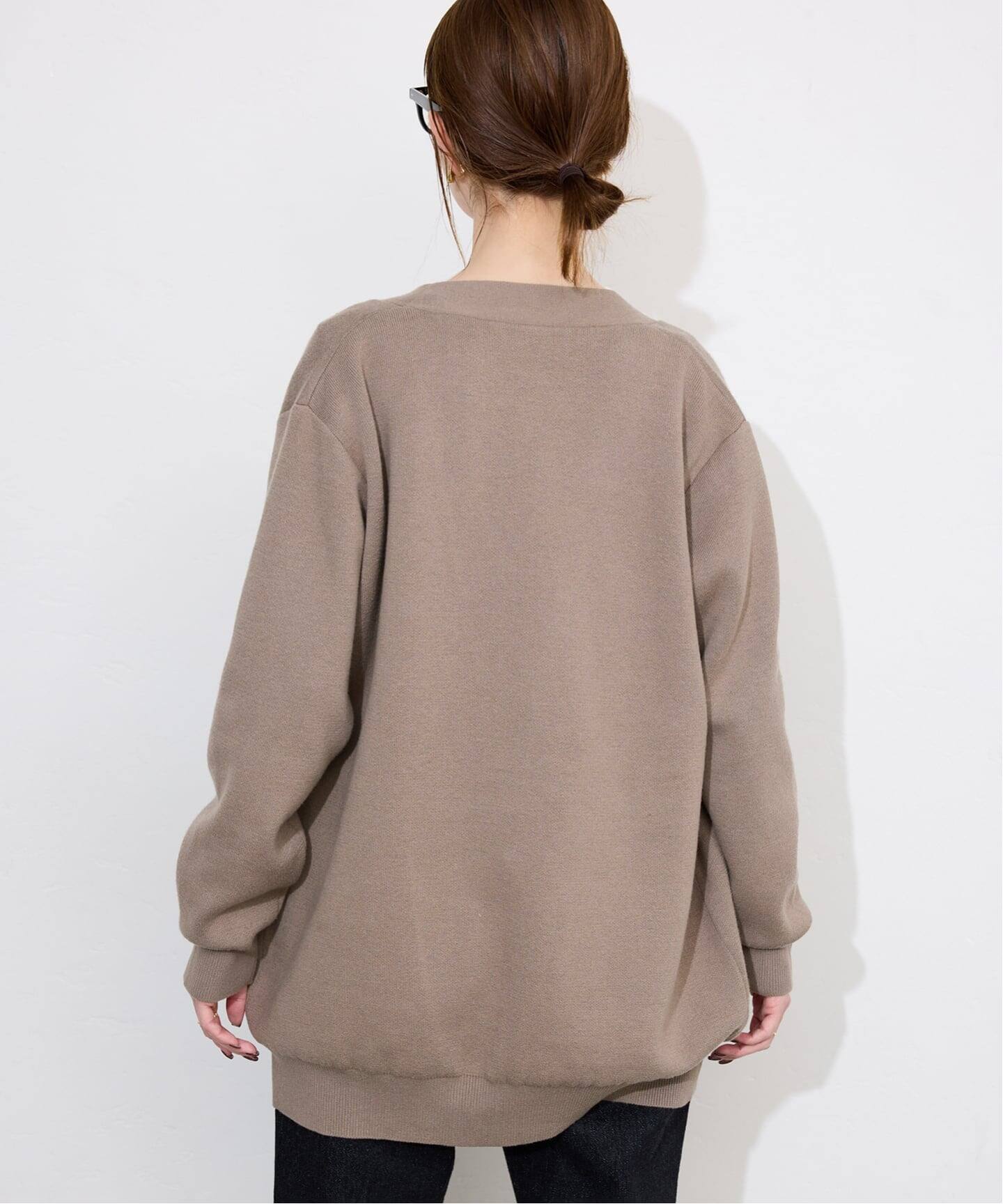 一部WEB限定カラーあり》サガラ刺繍スウェットライクニット