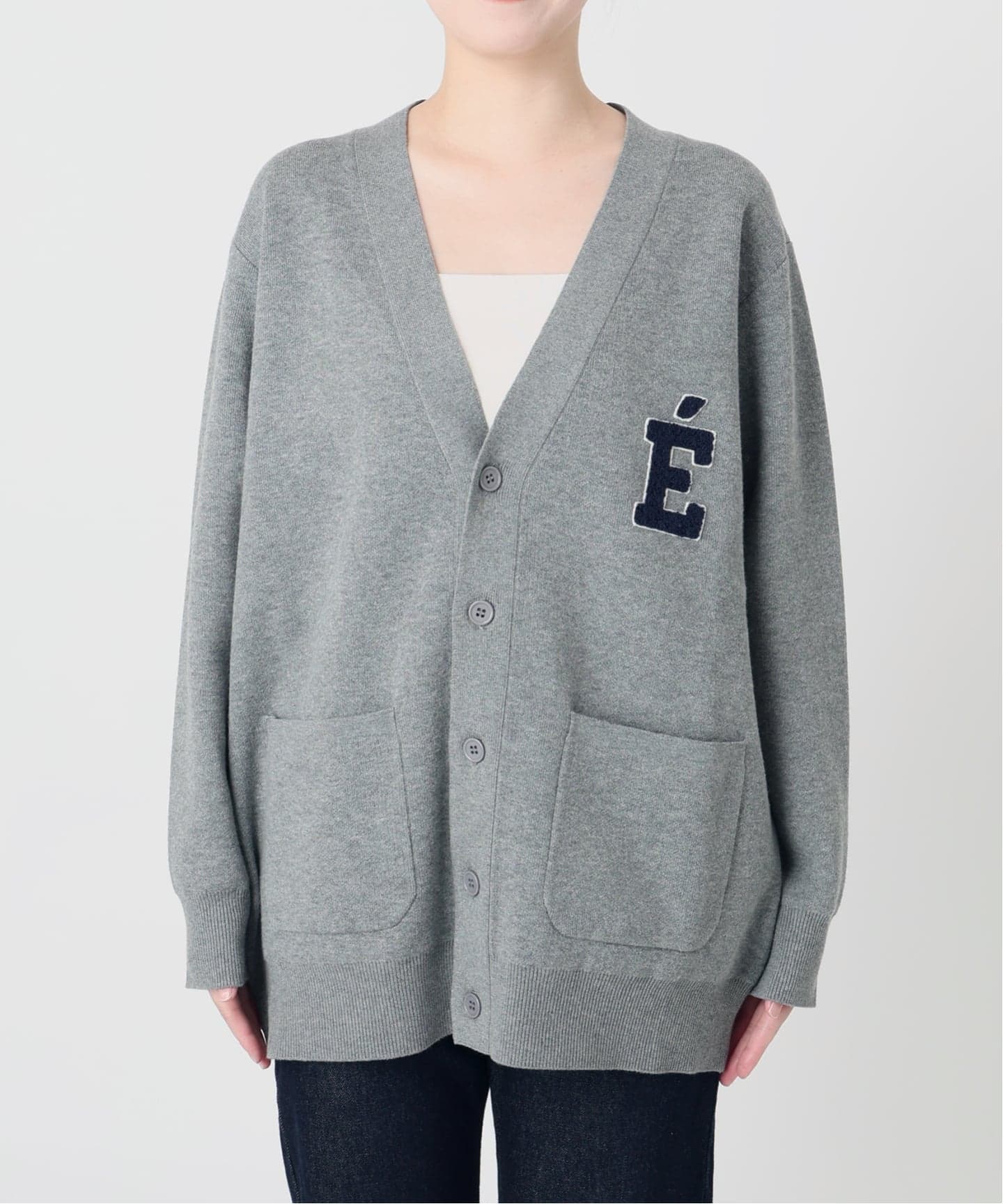 一部WEB限定カラーあり》サガラ刺繍スウェットライクニット