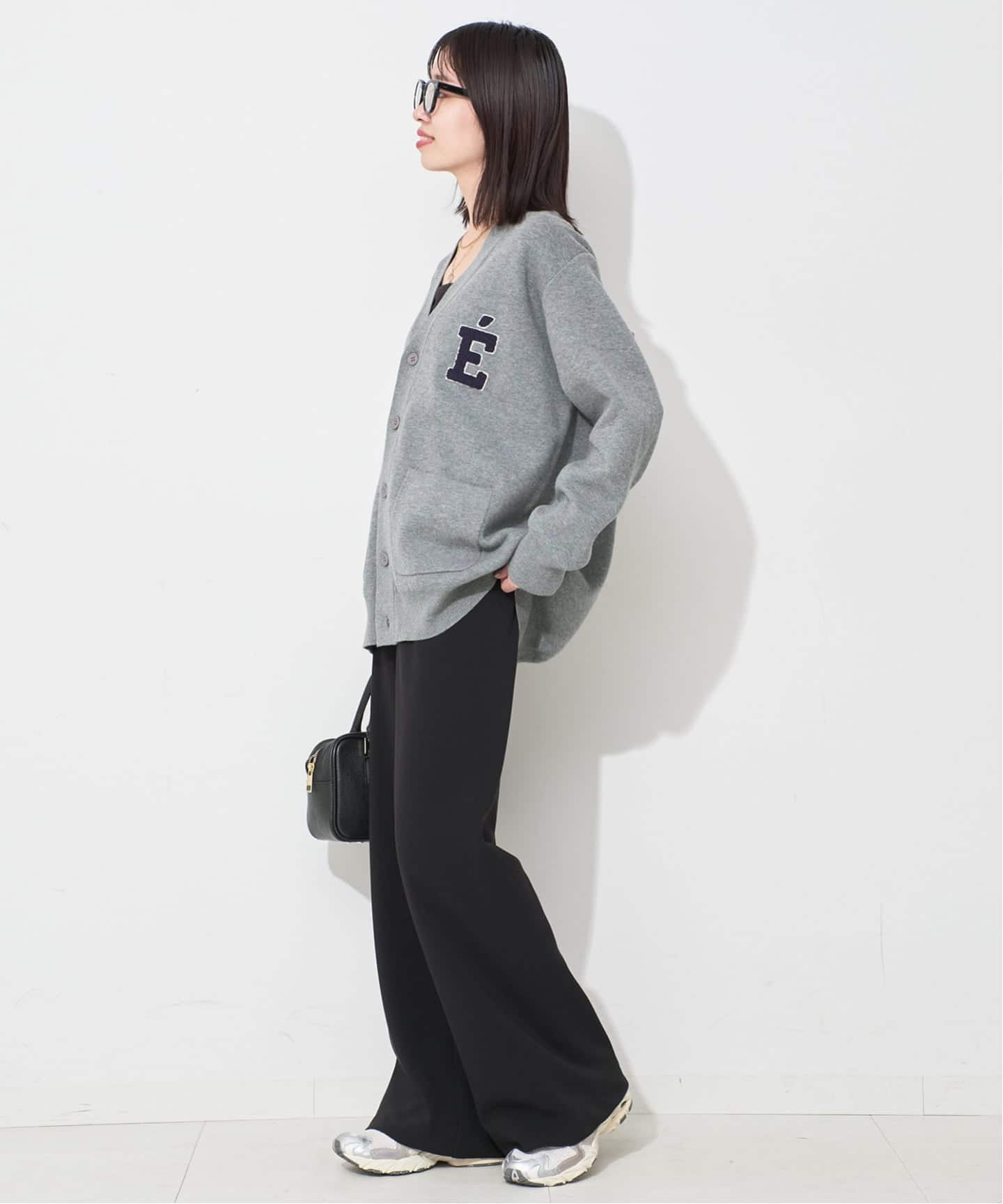SLOBE IENA サガラ刺繍スウェットライクニット グレー WEB限定/追加4》サガラ刺繍スウェットライクニット（ニット／セーター