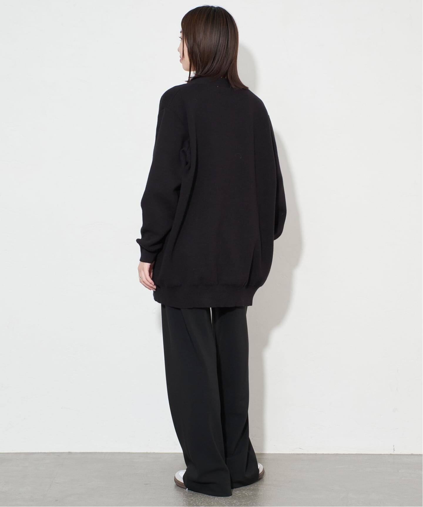 WEB限定/追加2予約》サガラ刺繍スウェットライクニットカーディガン