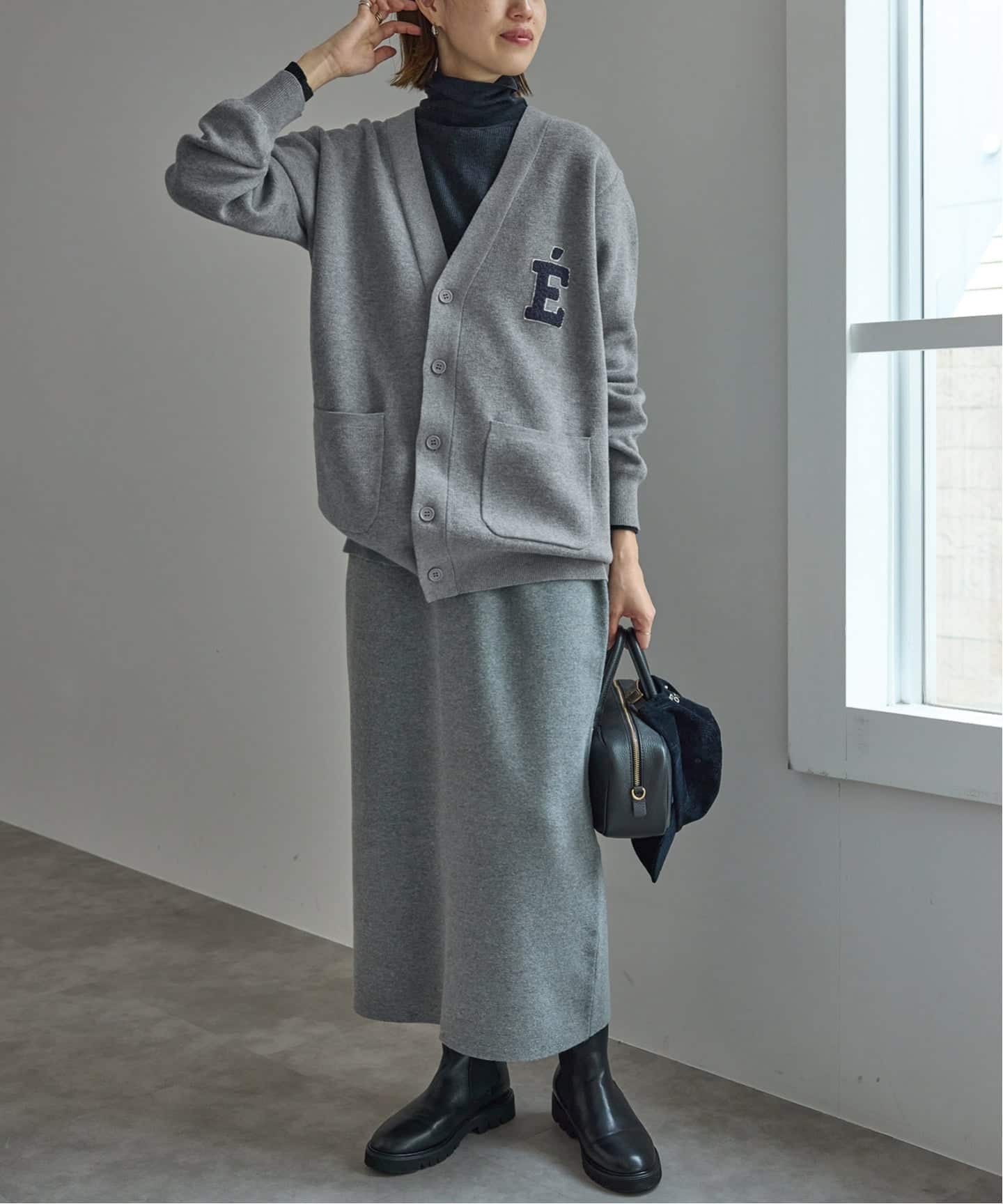 WEB限定/追加2》サガラ刺繍スウェットライクニットカーディガン