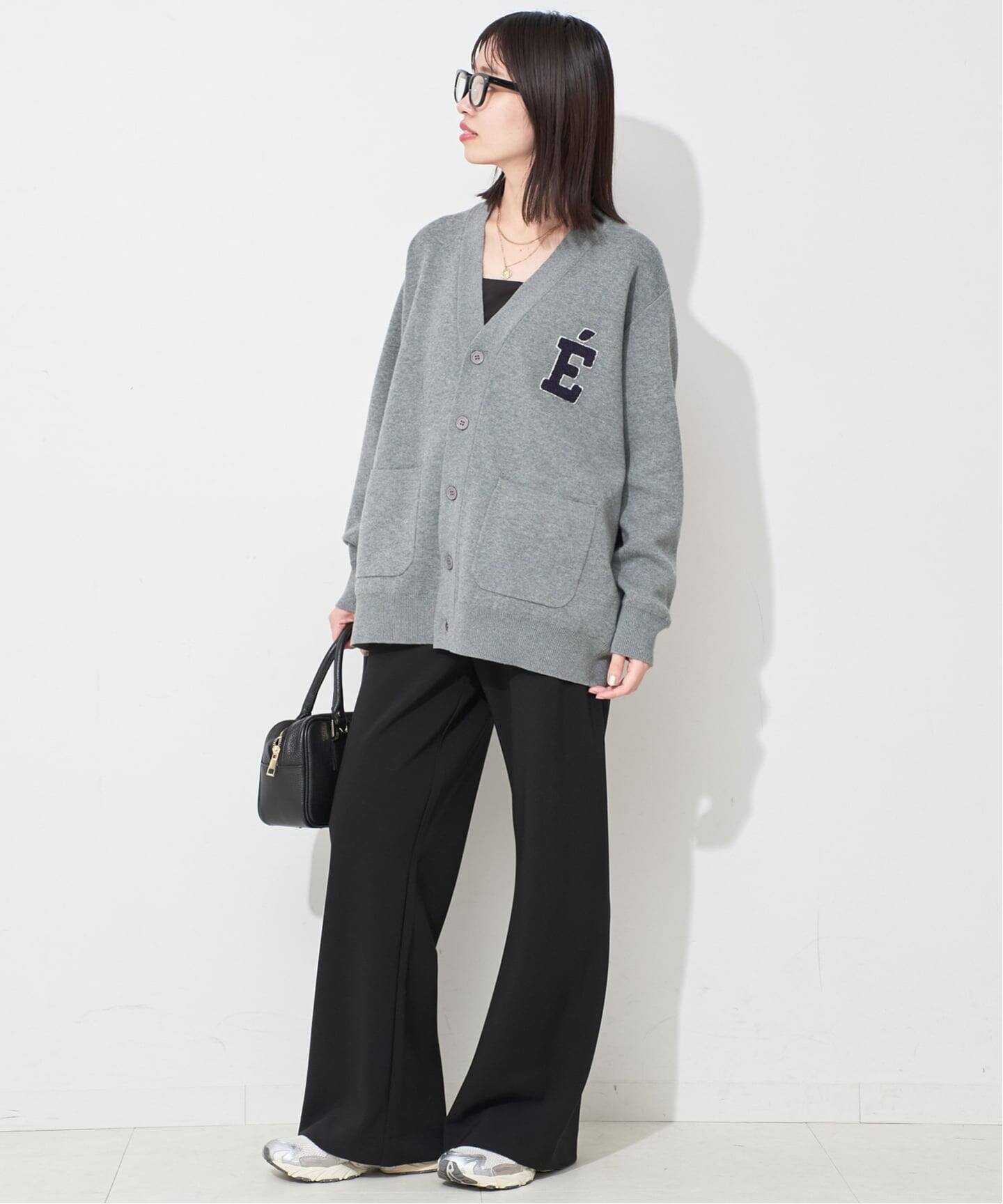 WEB限定/追加2予約》サガラ刺繍スウェットライクニットカーディガン