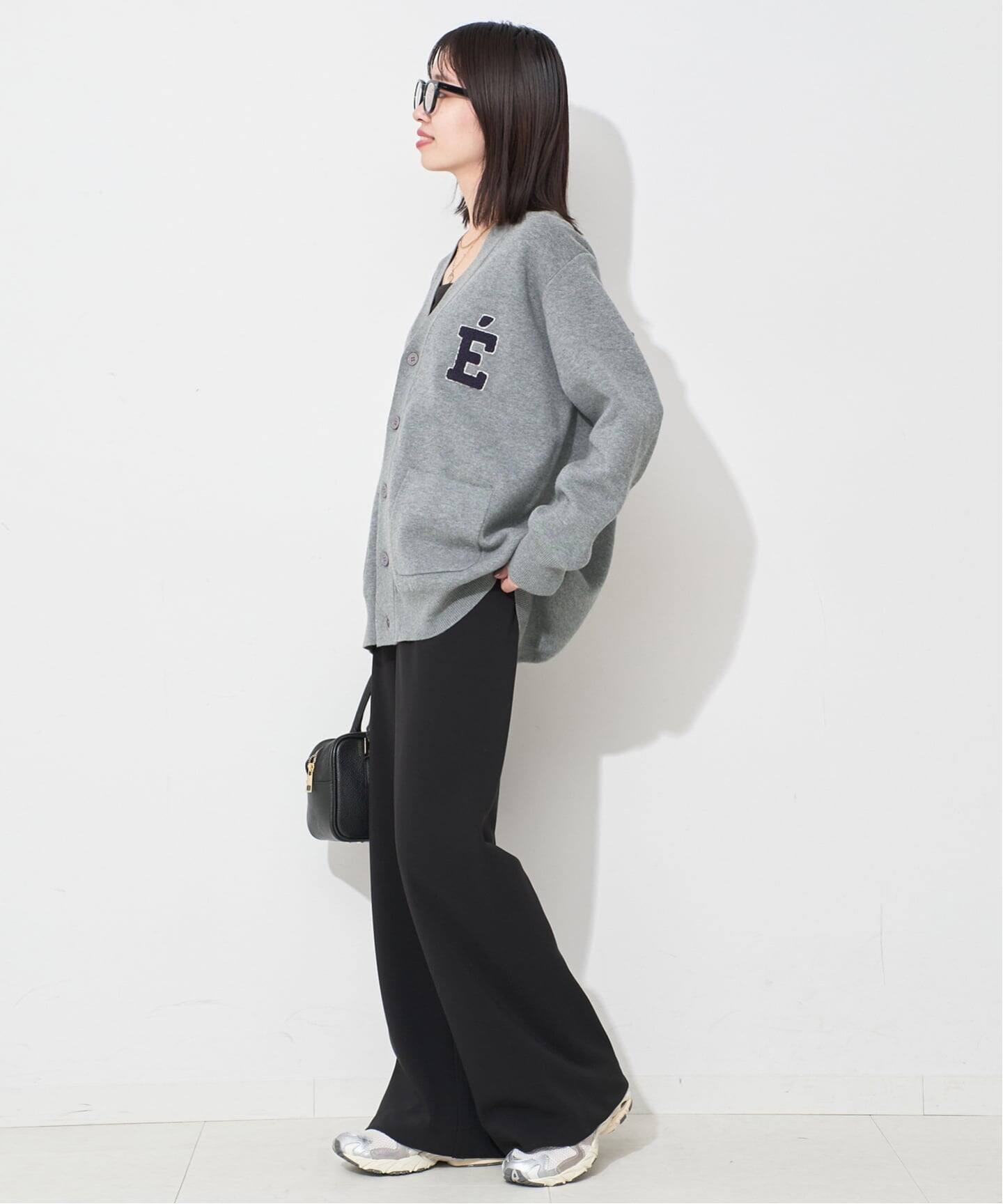 WEB限定/追加2予約》サガラ刺繍スウェットライクニットカーディガン