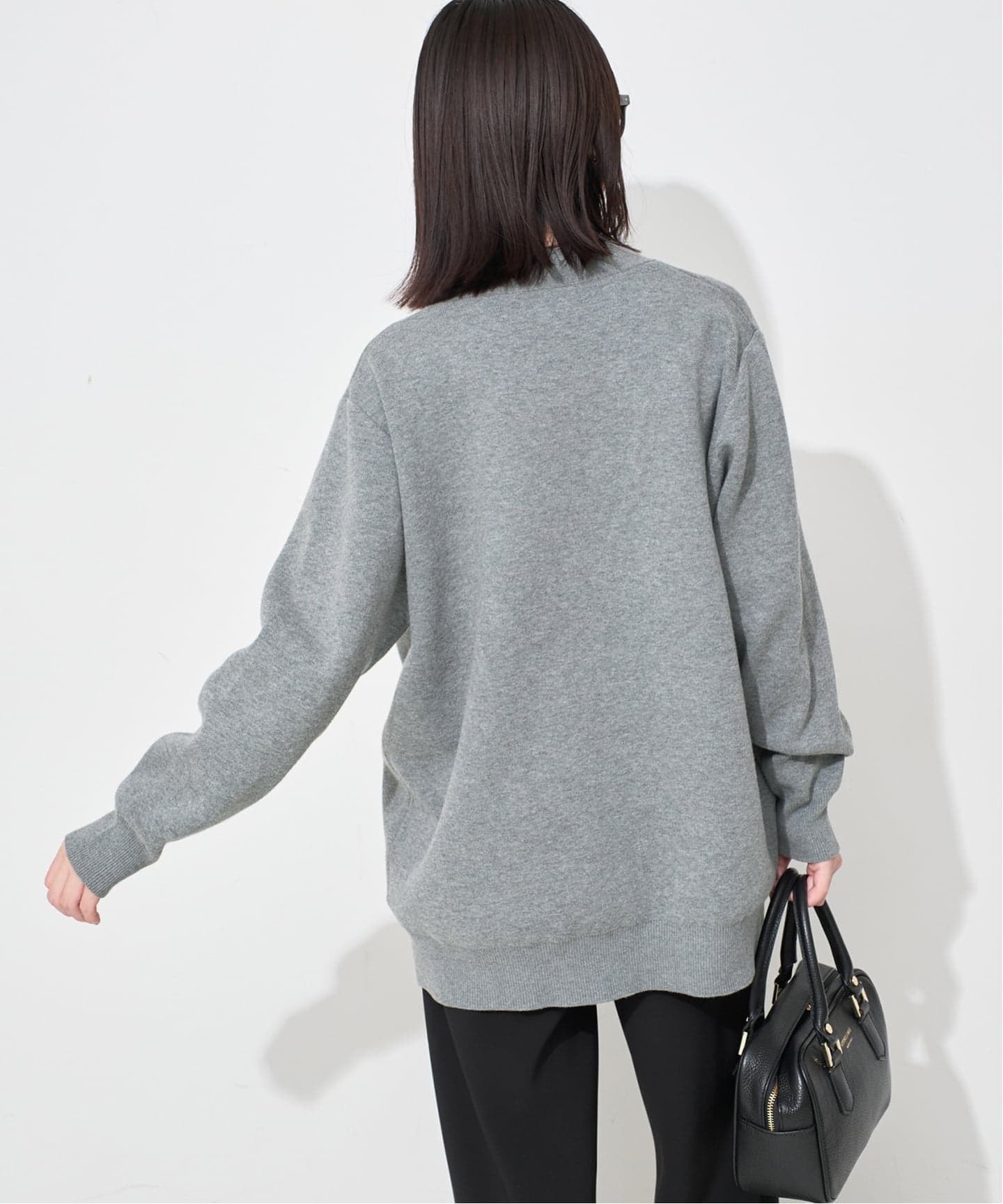 WEB限定/追加2》サガラ刺繍スウェットライクニットカーディガン