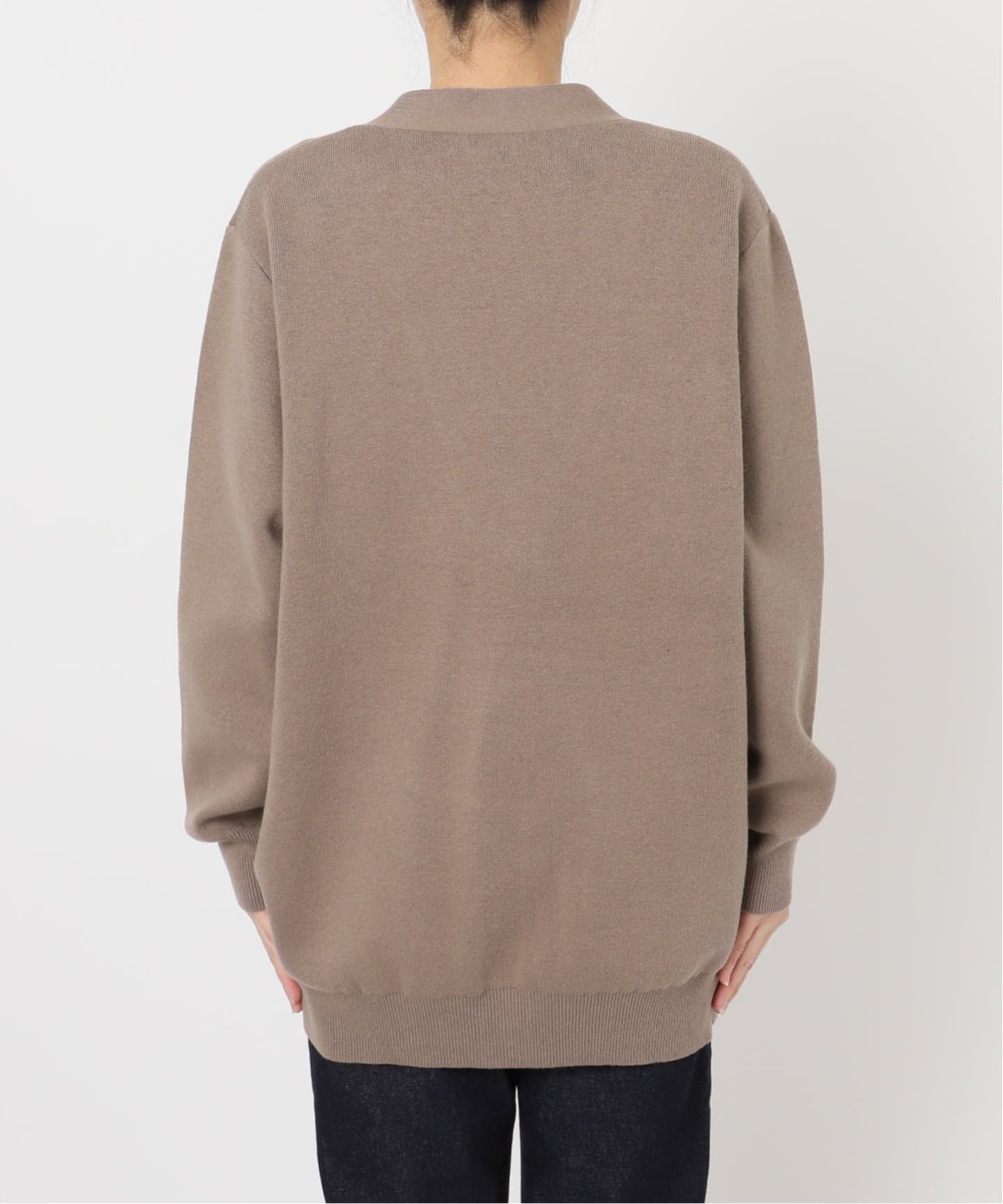 WEB限定/追加2予約》サガラ刺繍スウェットライクニットカーディガン